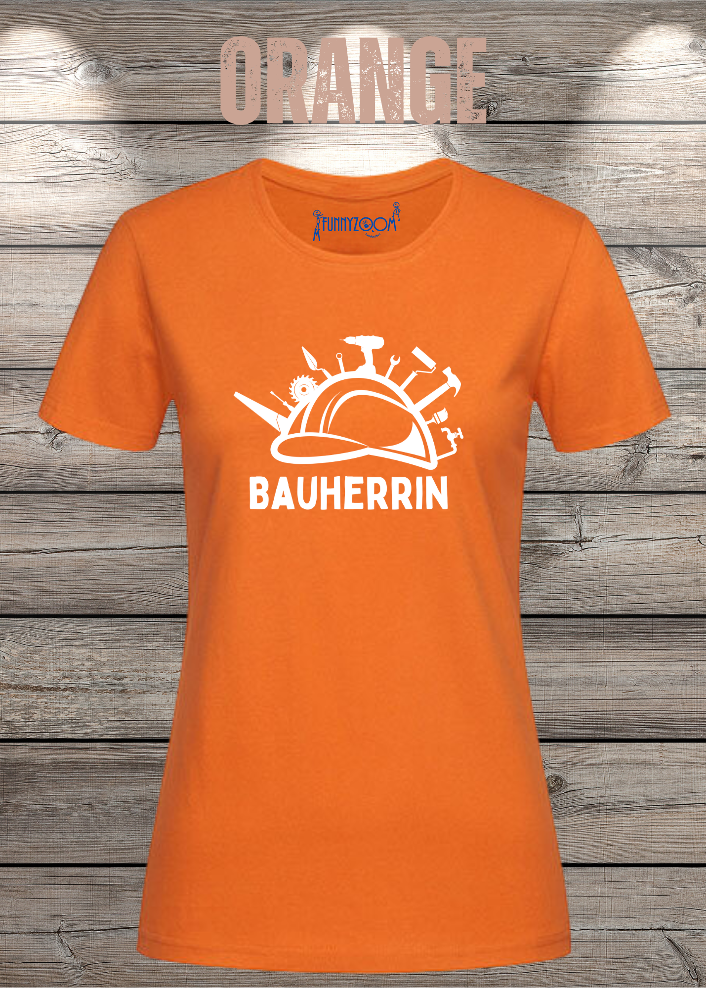 Damen T-Shirt Bauherrin Geschenkidee für Hausbesitzerin Witziges T-Shirt mit Spruch Lustiges Freizeit T-Shirt Haus bauen