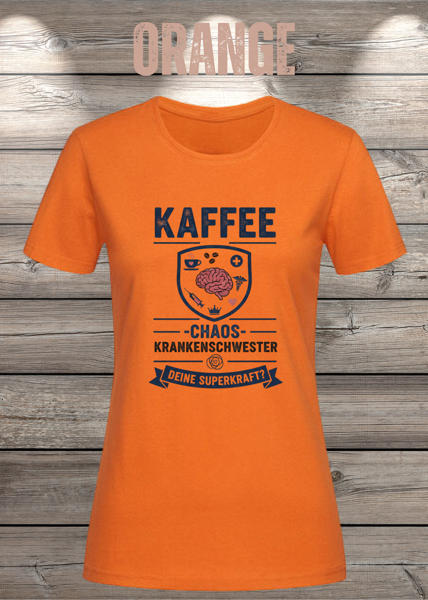 Krankenschwester T-Shirt - Kaffee Chaos Superkraft - Lustiges Geschenk