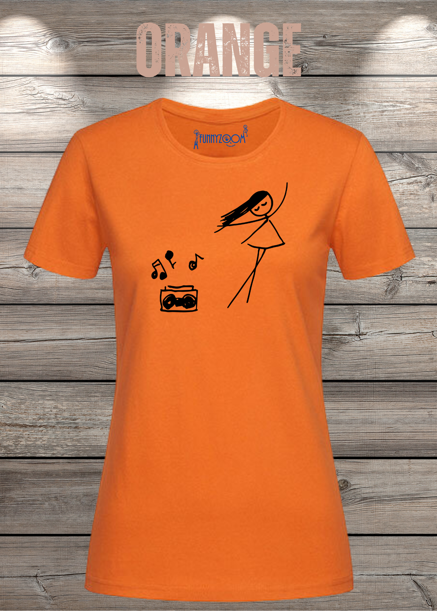 Damen T-Shirt Music for Life - T-Shirt Geschenkidee, lustiges T-Shirt, T-Shirt Musik, witziges T-Shirt, Freizeit T-Shirt Musik