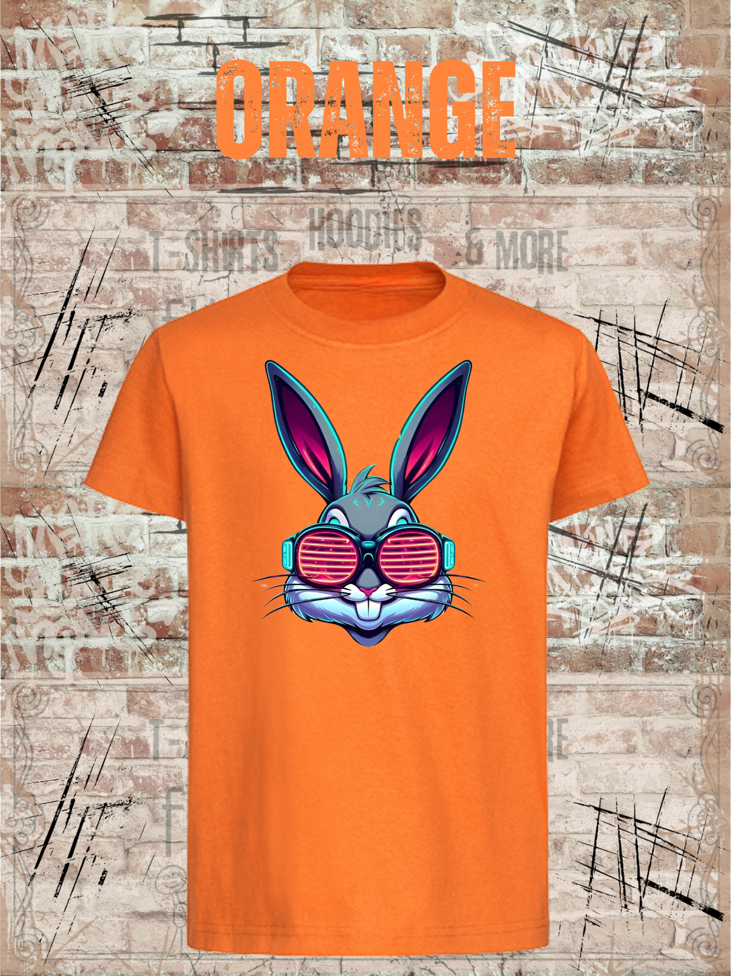 Cooles Bunny Kinder T-Shirt Witziges Kids T-Shirt Geschenkidee