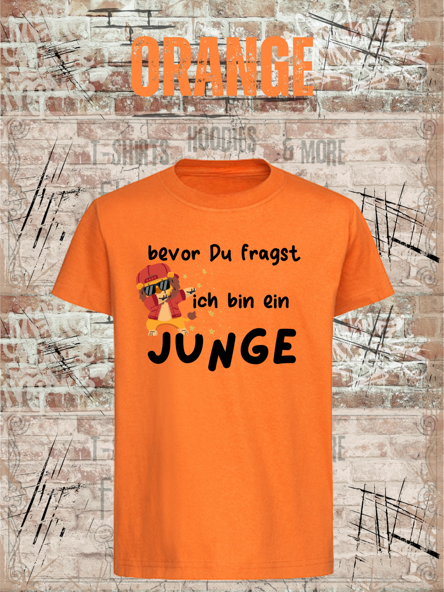 Kinder T-Shirt „Bevor Du fragst – ich bin ein Junge!“ | Lustiges Jungen Shirt