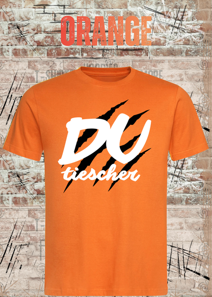 Du Tiescher – Freches Dialekt T-Shirt | Rockiges Statement Shirt | FunnyZoom