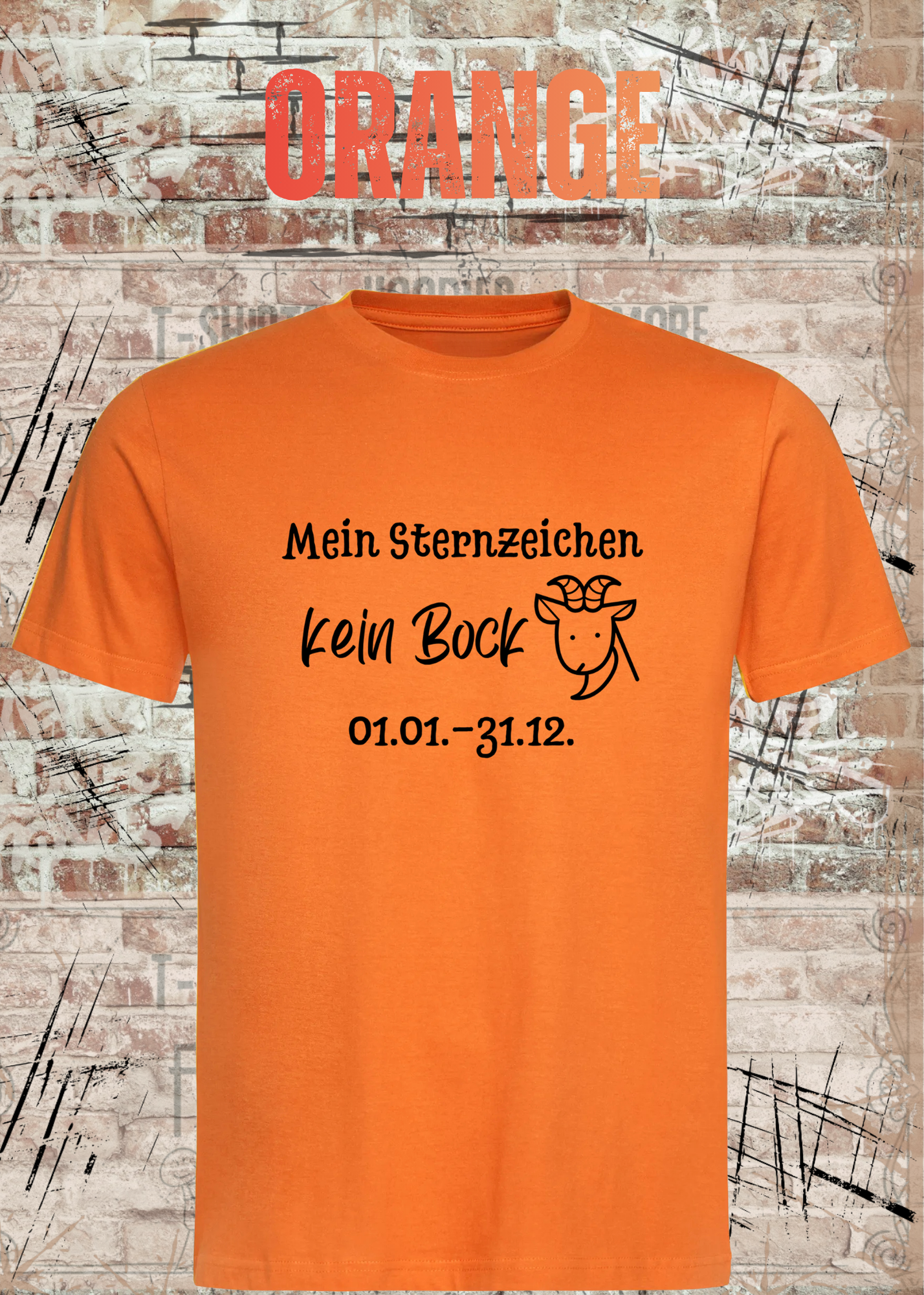 Mein Sternzeichen Kein Bock T-Shirt – Lustiges Faultier Spruch Shirt Unisex