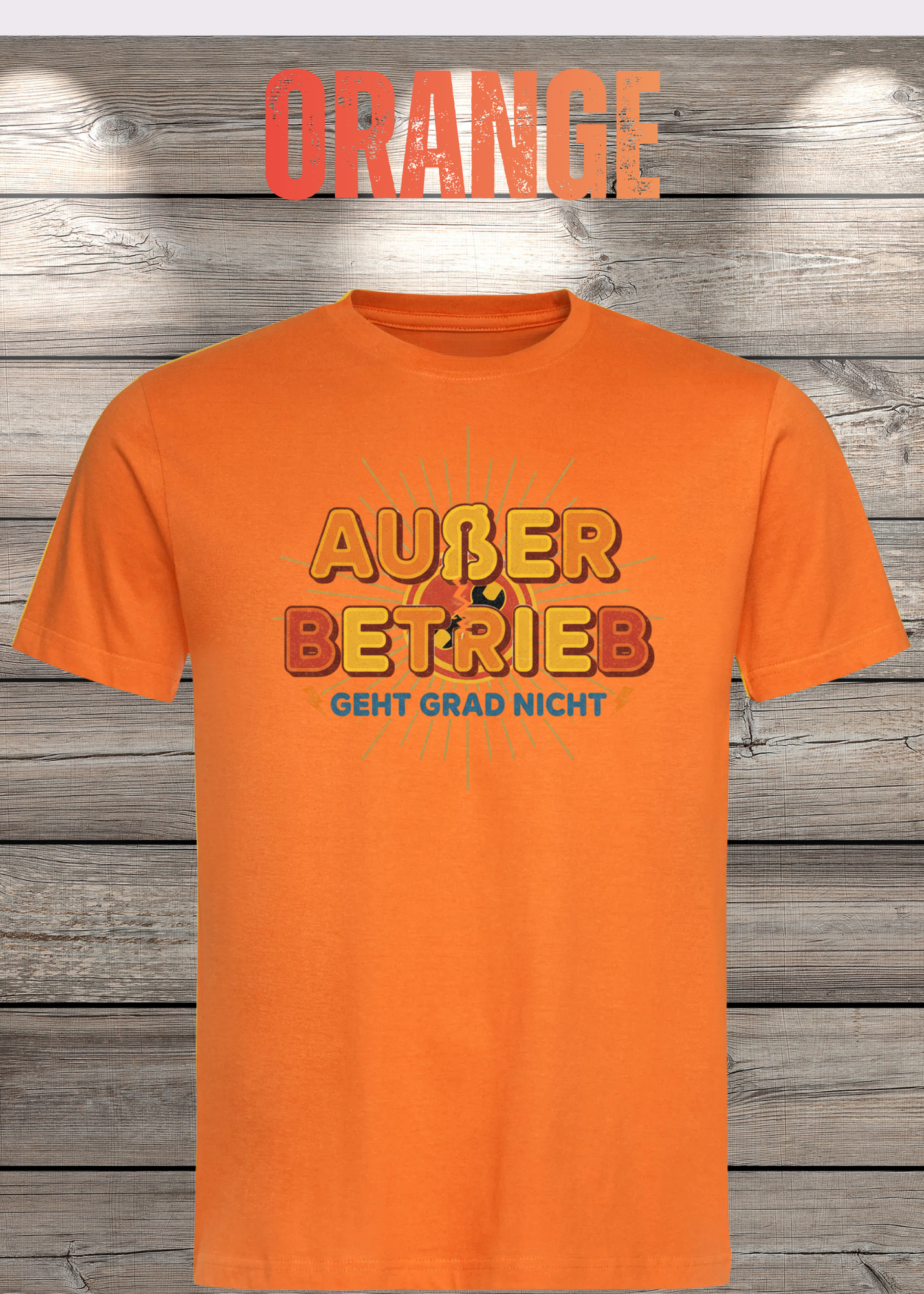 T-Shirt 'Außer Betrieb' - Witziges Spruch-Shirt für Ruhesuchende
