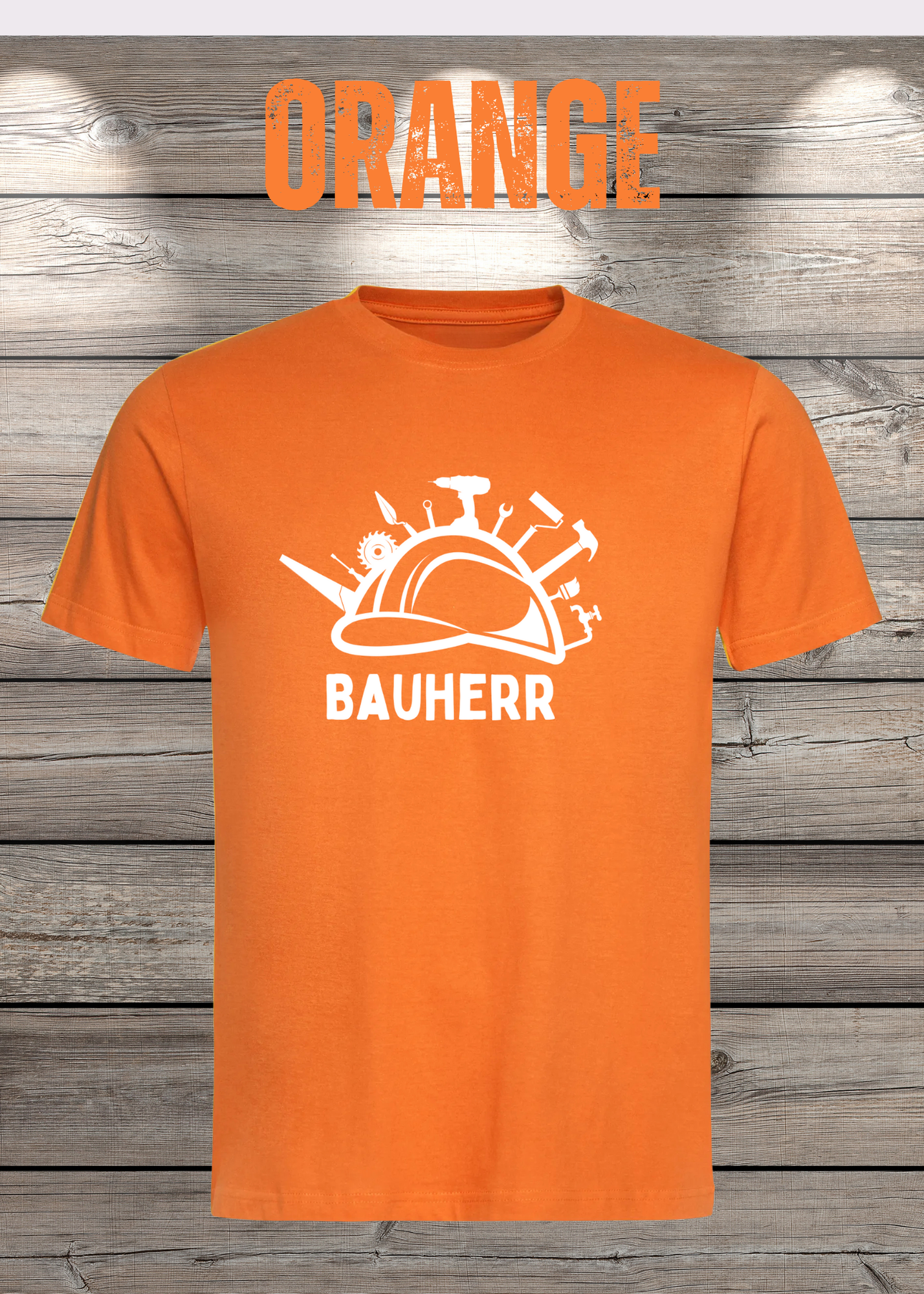 Herren T-Shirt Bauherr Geschenkidee für Hausbesitzer Witziges T-Shirt mit Spruch Lustiges Freizeit T-Shirt Haus bauen