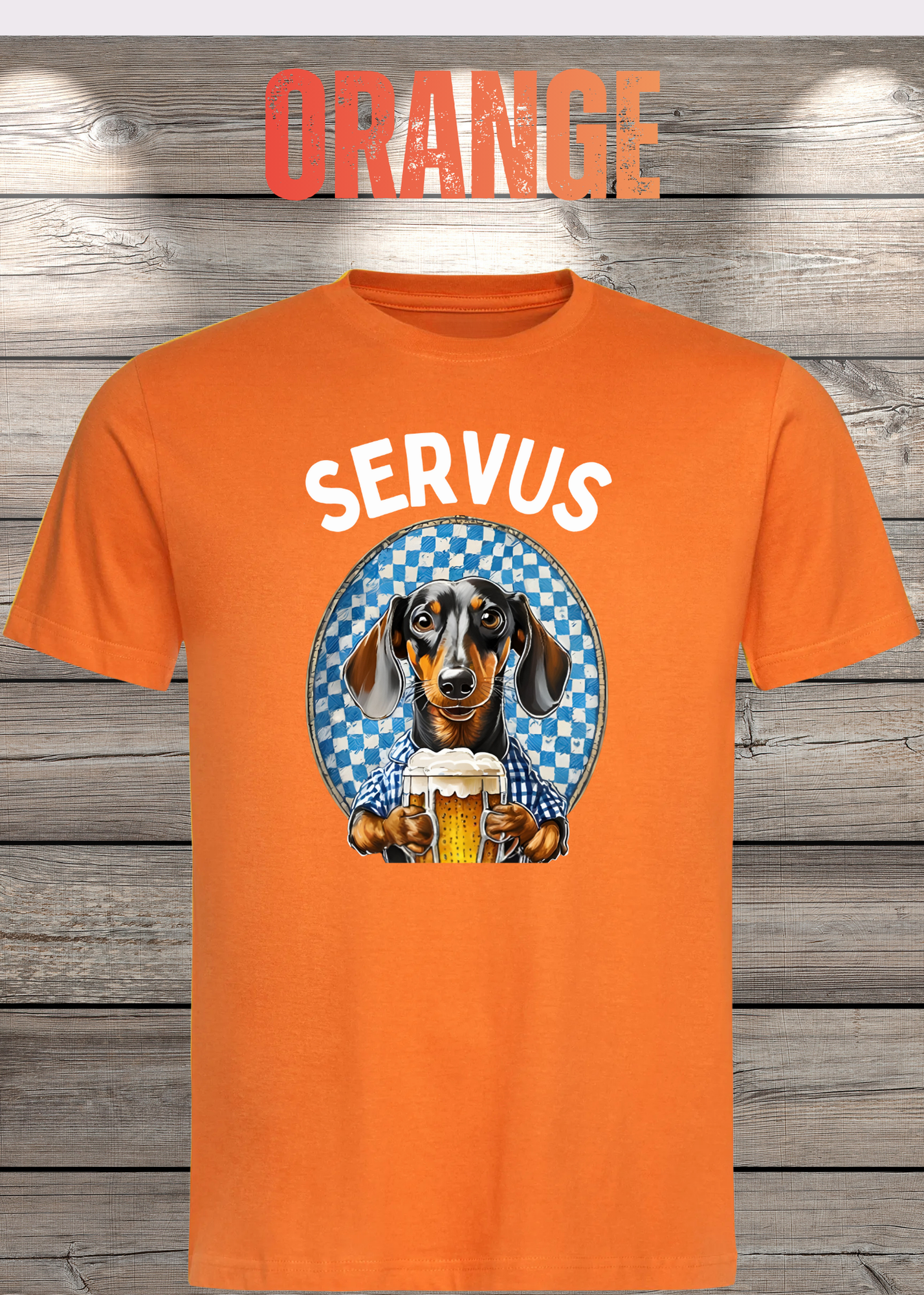 Servus Dackel Bayern Bier T-Shirt - Witzige Geschenkidee Unisex
