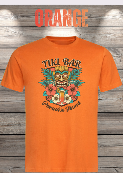 T-Shirt Tiki Bar in Orange.