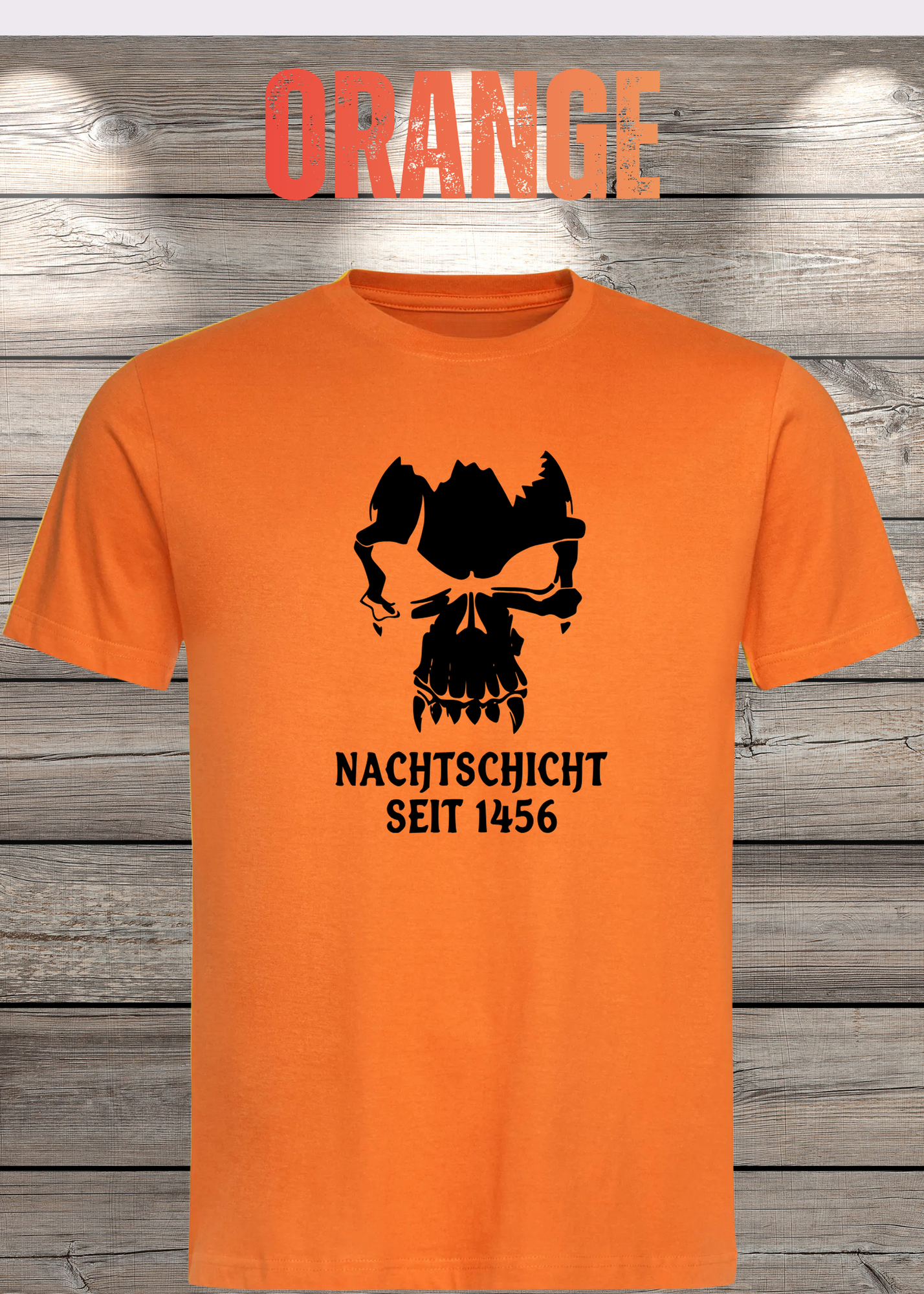 Gothic T-Shirt Skull Totenkopf Vampir Nachtschicht seit 1456 – Unisex Geschenkidee