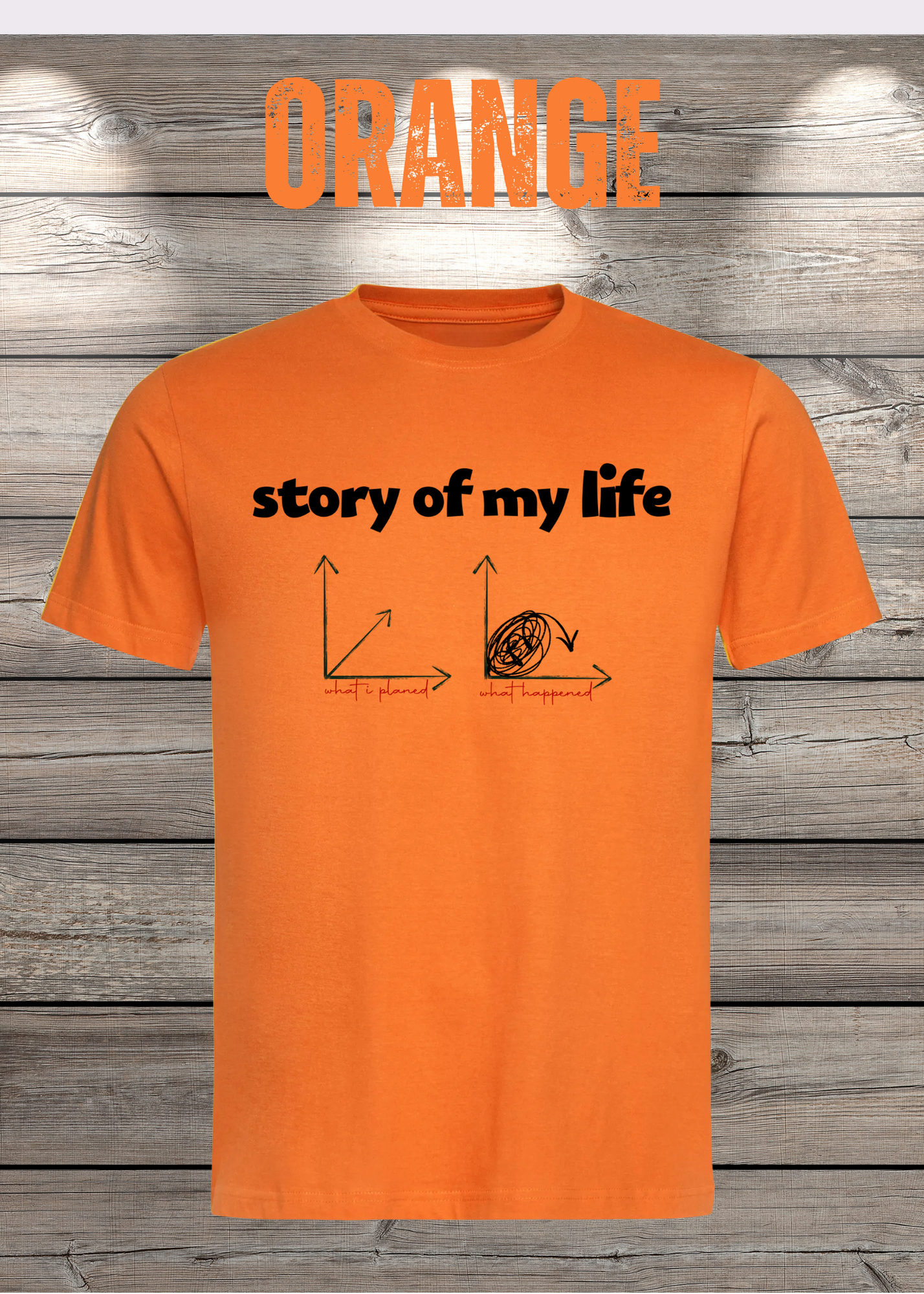 T-Shirt Story of my life Witziges T-Shirt mit Diagramm Geschenkidee Unisex