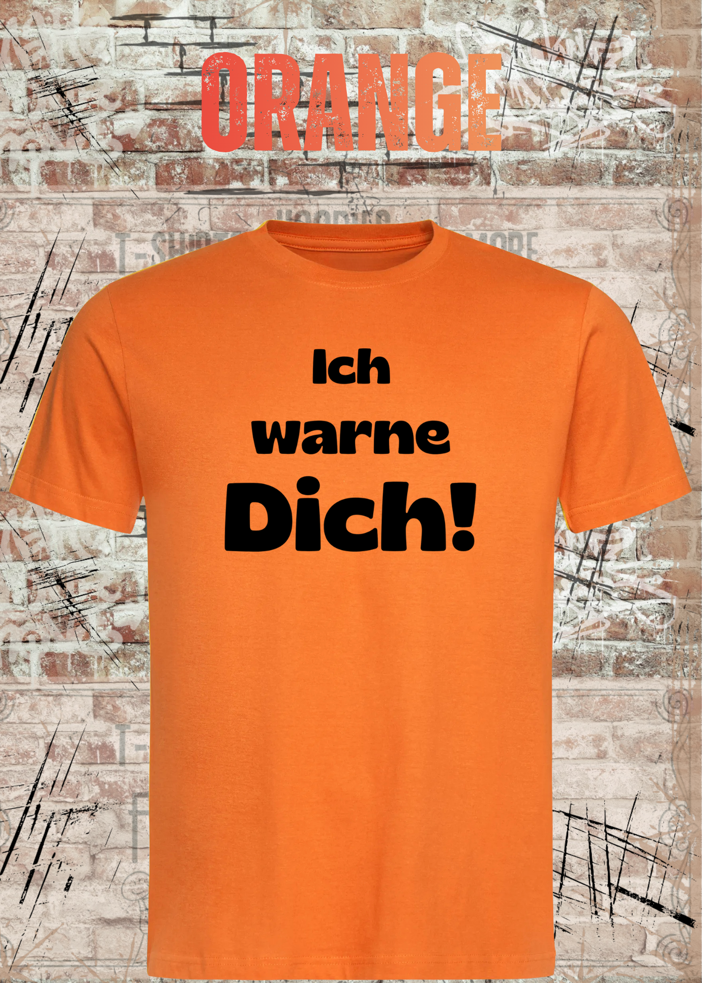 Ich warne Dich! Lustiges Spruch T-Shirt | Witziges Unisex Humor Shirt für Damen & Herren