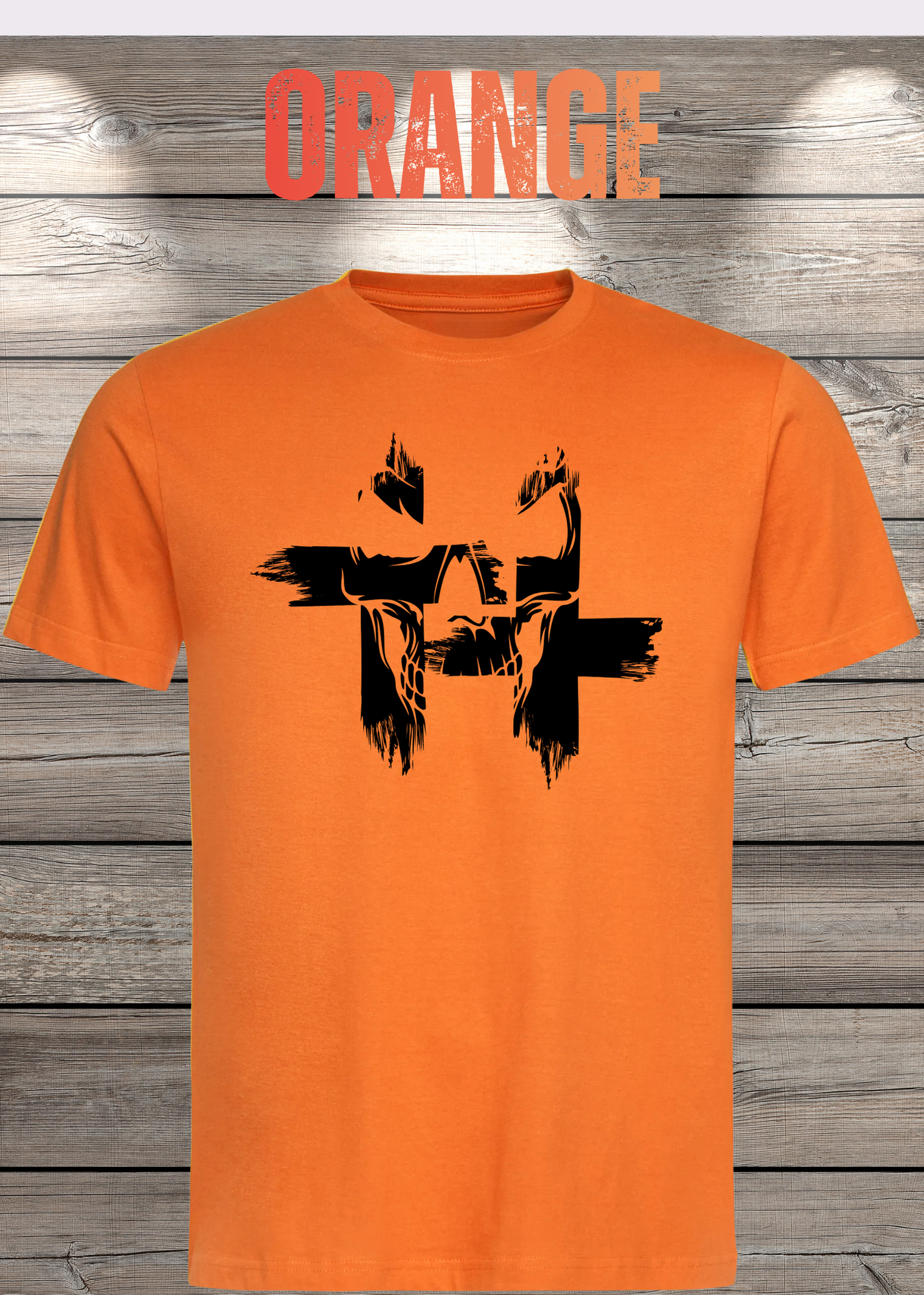 T-Shirt Kreuz Skull Totenkopf - Gothic Geschenkidee Rock Metal Style