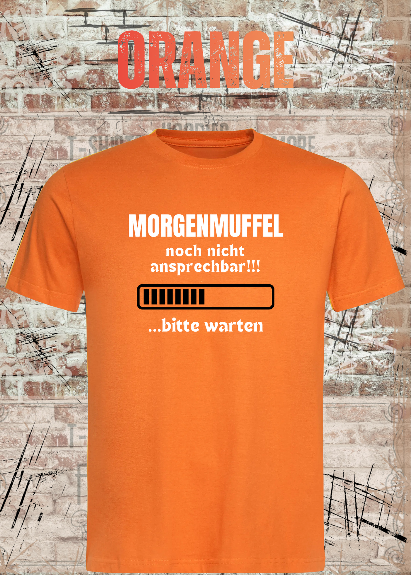 Morgenmuffel T-Shirt „Noch nicht ansprechbar! Bitte warten…“ – Lustiges Kaffee Geschenk Unisex