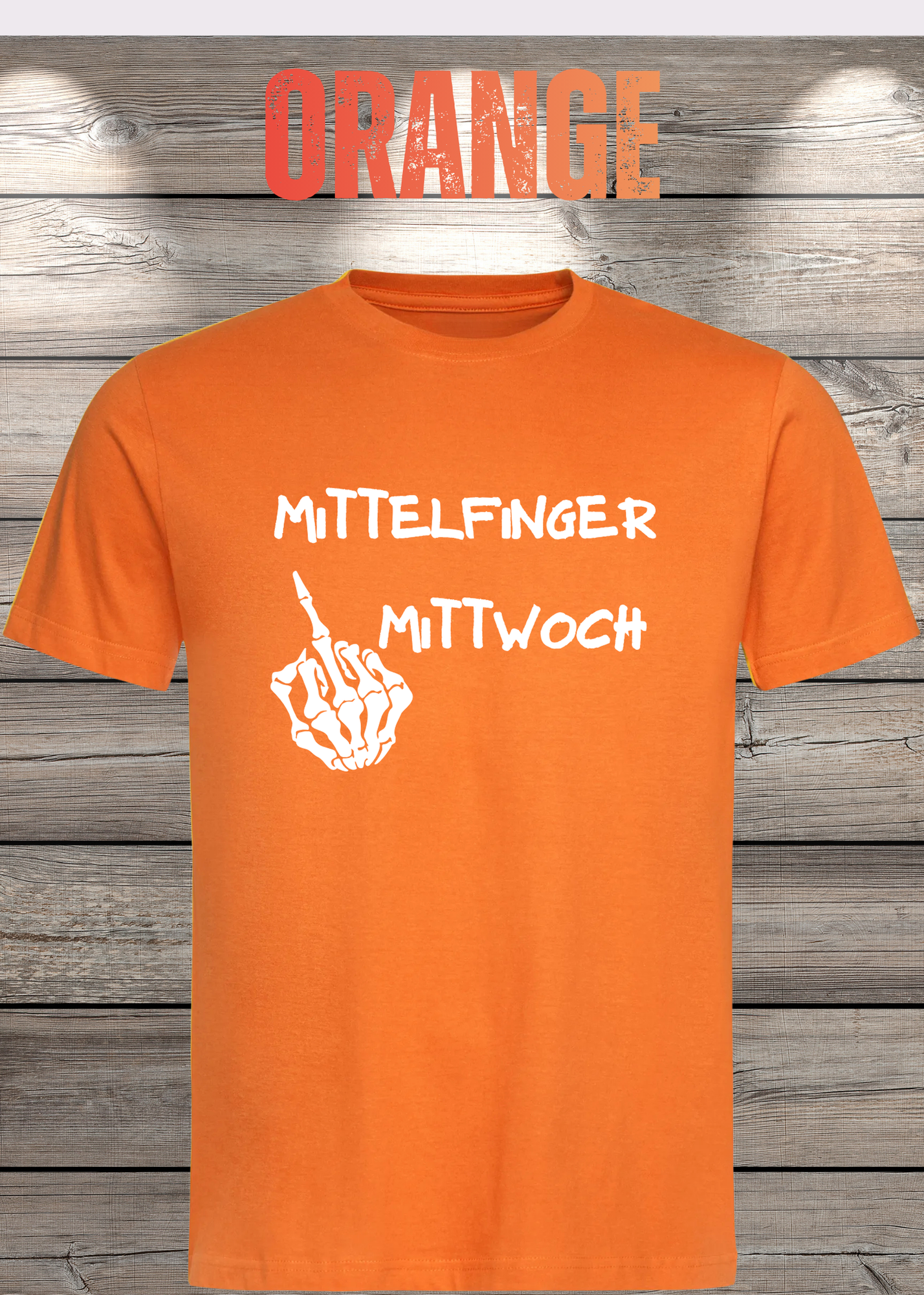T-Shirt Mittelfinger Mittwoch Lustige Sprüche Geschenkidee Geburtstag Freizeit Unisex viele Farben