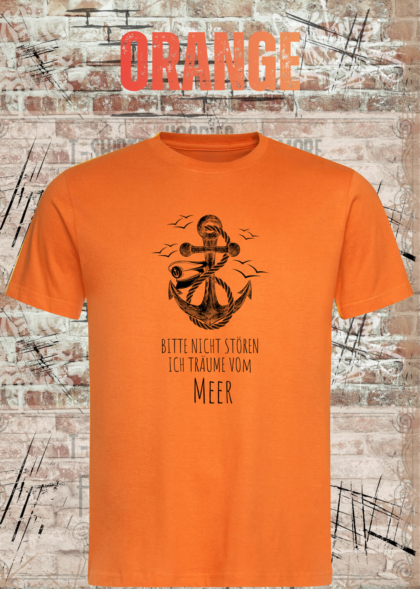 Rockiges Anker T-Shirt Herren & Damen – Bitte nicht stören ich träume vom Meer – Maritime Vintage Shirt