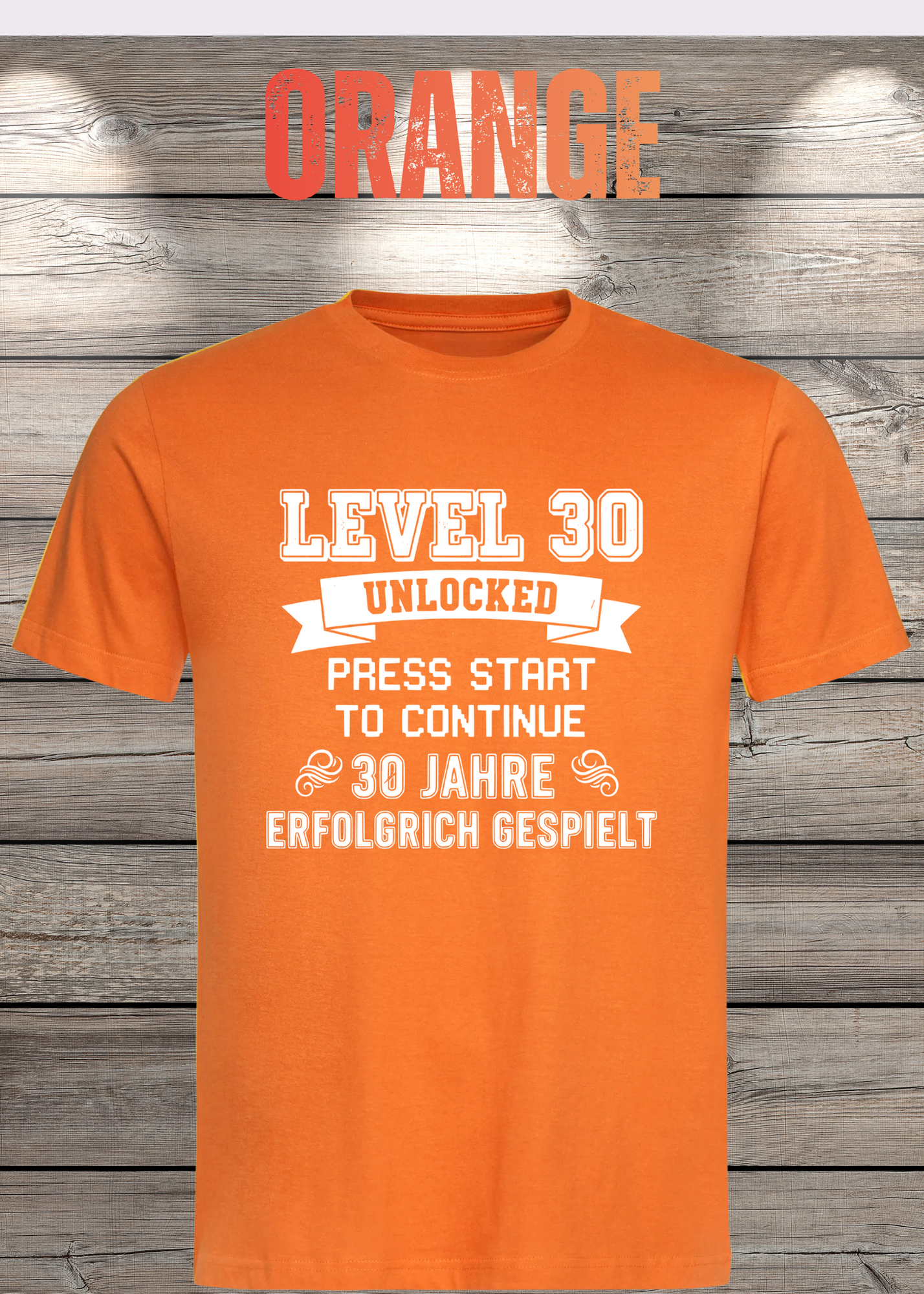 T-Shirt Unisex 'Level 30' - 30er Geburtstag Gamer-Shirt für Levelaufsteiger