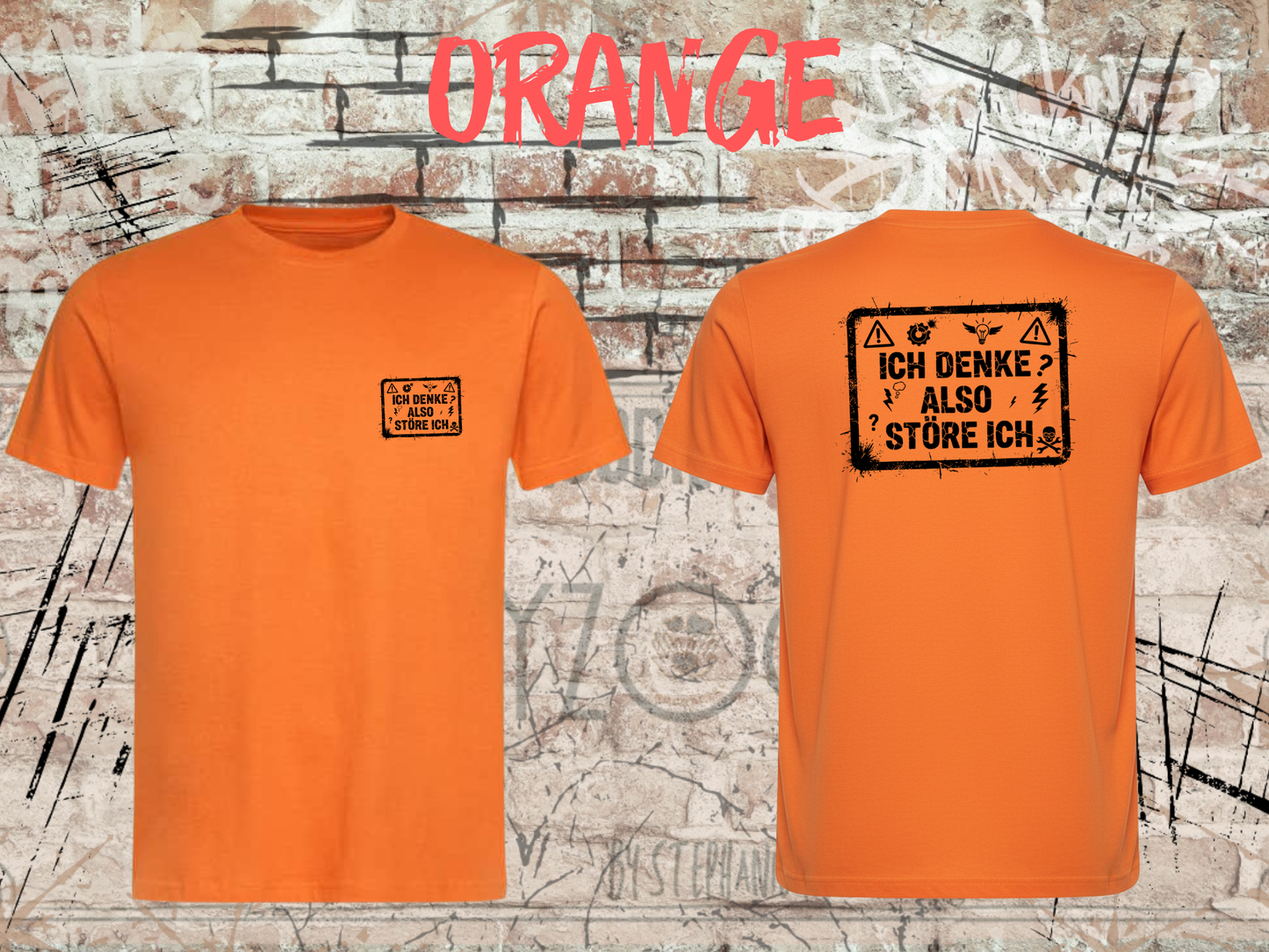 Unisex T-Shirt ich denke, also störe ich