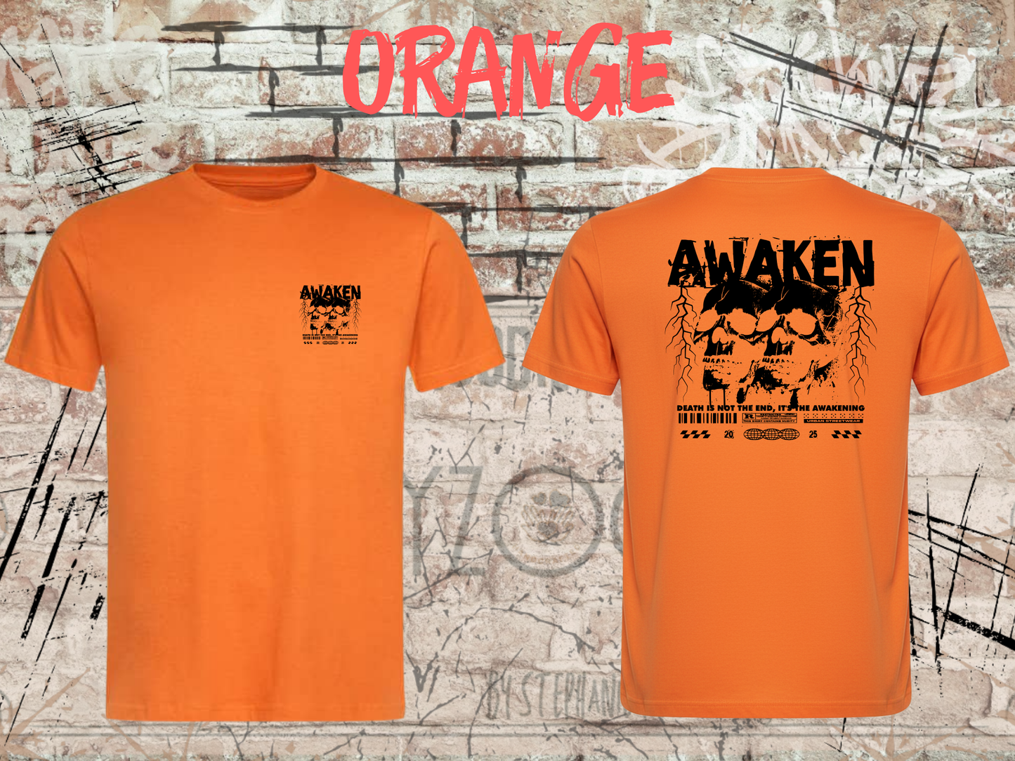 Awaken the Death - Gothic Skull T-Shirt mit Totenkopf