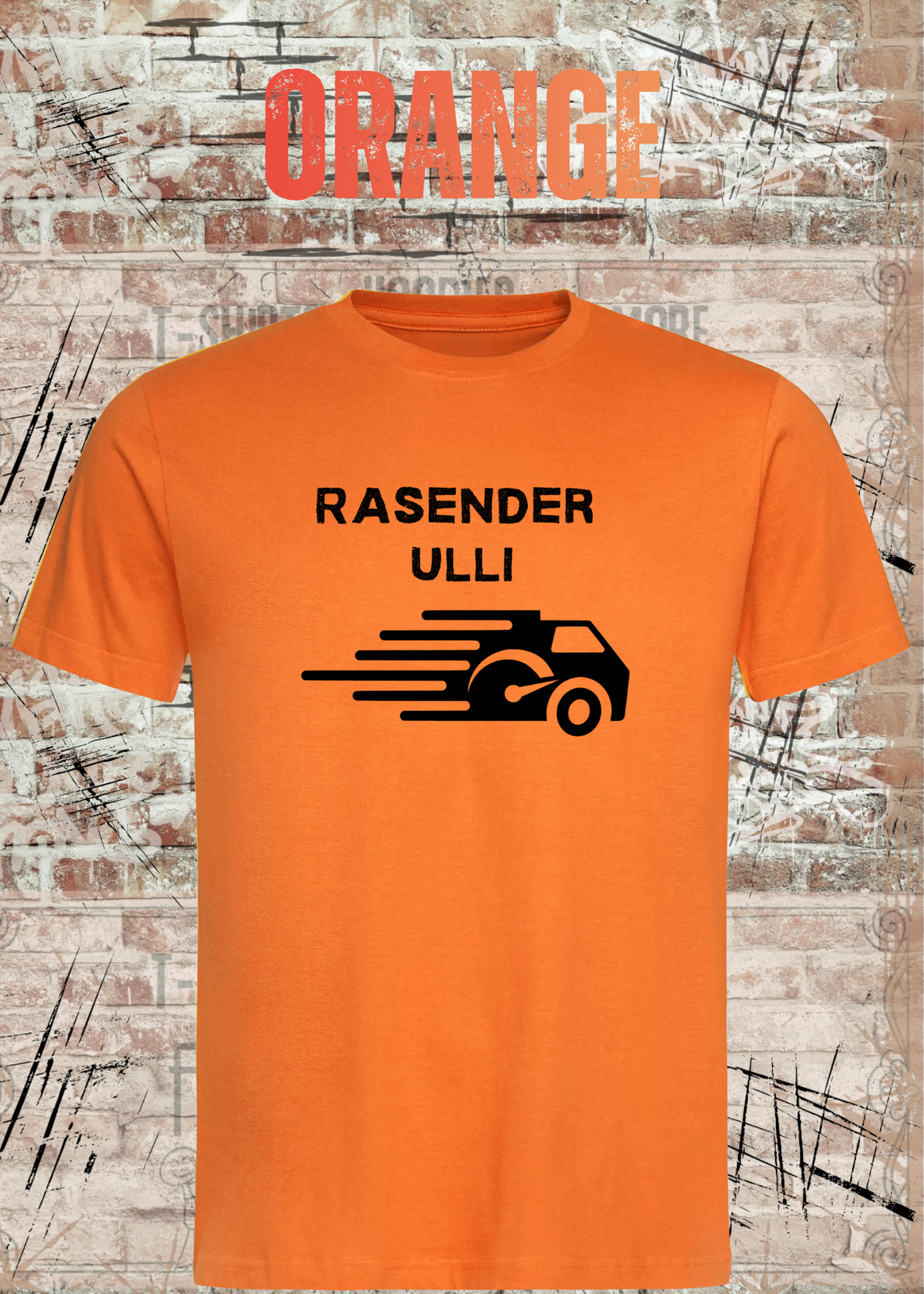 Paketfahrer T-Shirt mit Wunschname – Rasender Wunschname | Lustiges Geschenk für Zusteller
