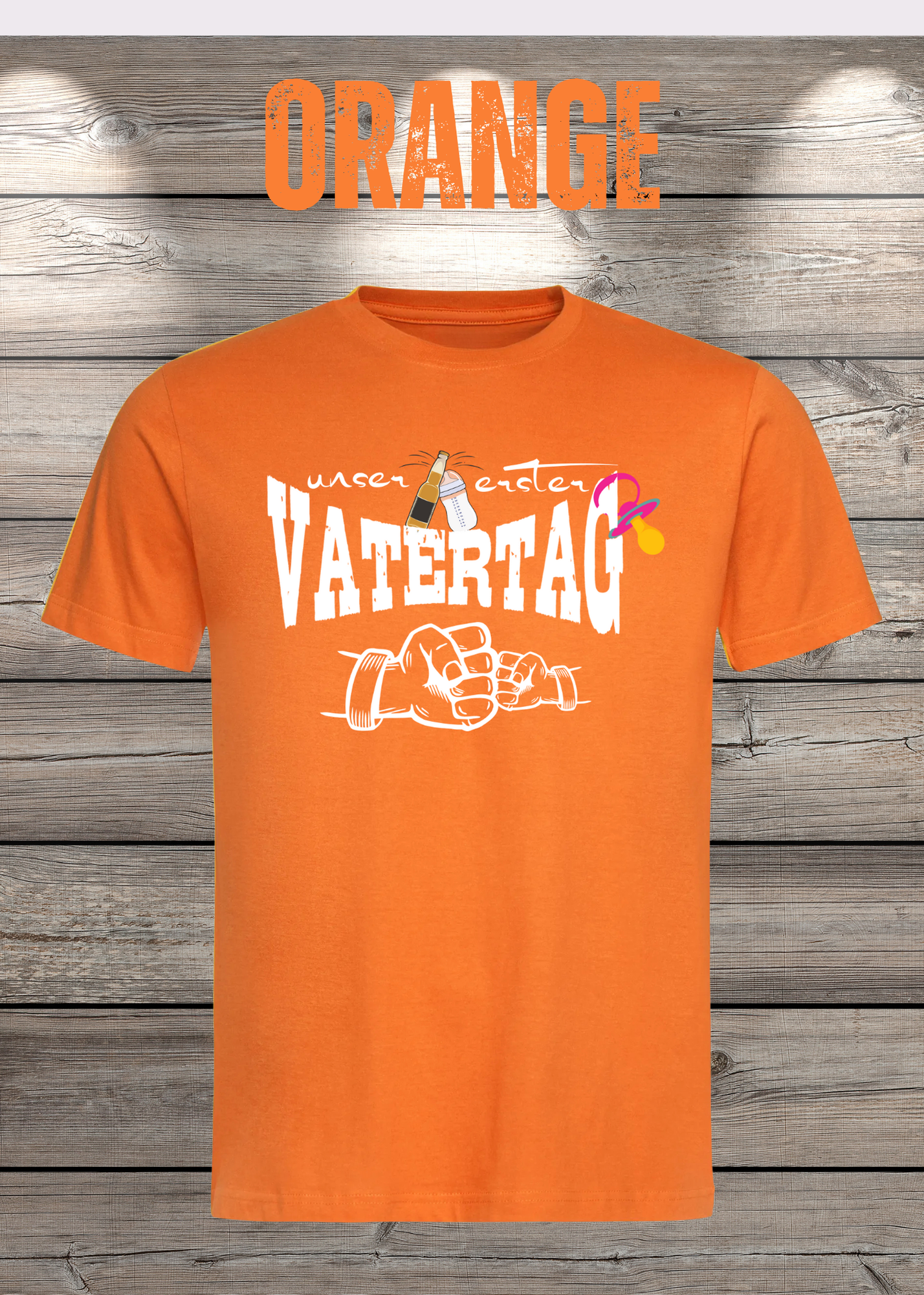 Herren T-Shirt für Papas mit Mädels Unser erster Vatertag Partnerschirt Vater Tochter T-Shirt Geschenkidee Witziges Papa T-Shirt