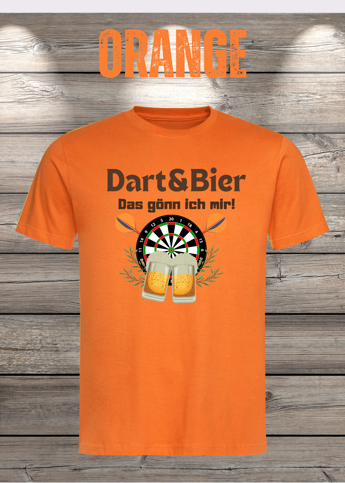 T-Shirt Dart & Bier das Gönn ich mir Witziges T-Shirt mit Spruch Geschenkidee Unisex