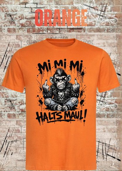 Mimimi-Affe Atze T-Shirt – Mi Mi Mi Halt’s Maul Punk Shirt