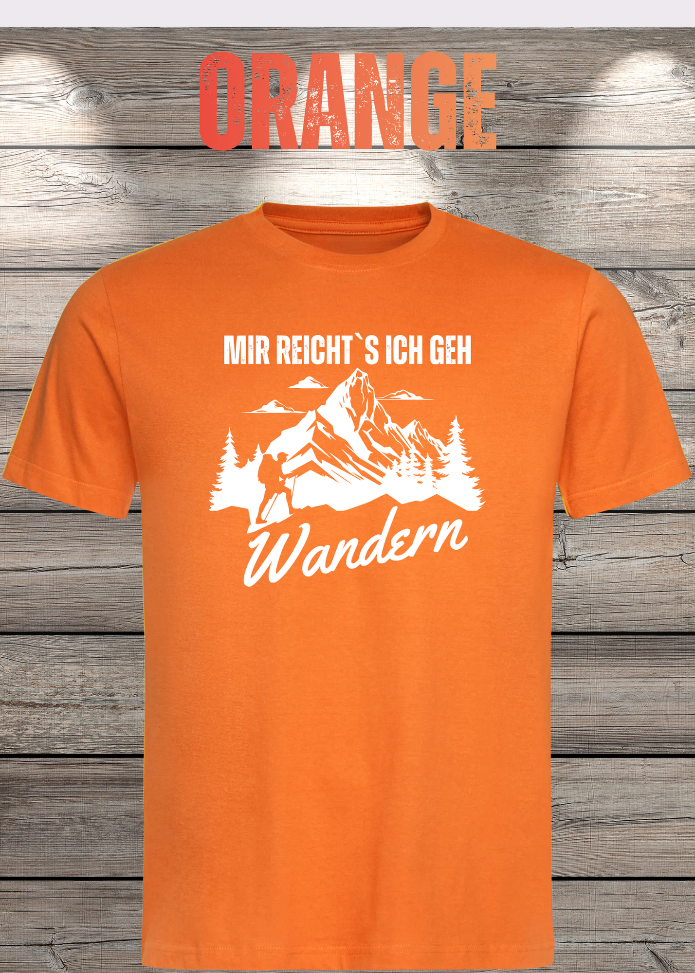 T-Shirt 'Mir reichts ich geh wandern!' - Witziges Wanderer Geschenk Unisex
