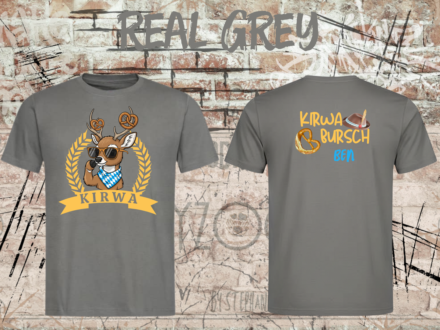 Jungen T-Shirt Kirwa Bursch Bayerisches Volksfest Shirt – Personalisierbar mit Vornamen