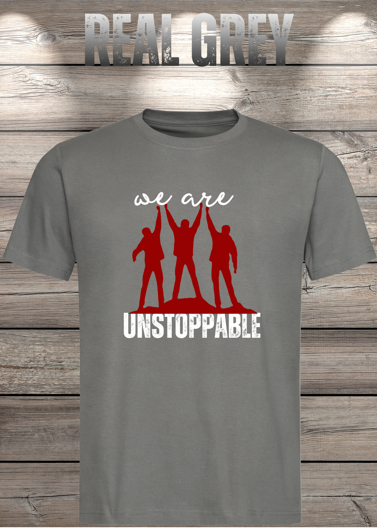 T-Shirt 'We are unstoppable' - Motivations Team-Shirt für Unaufhaltsame