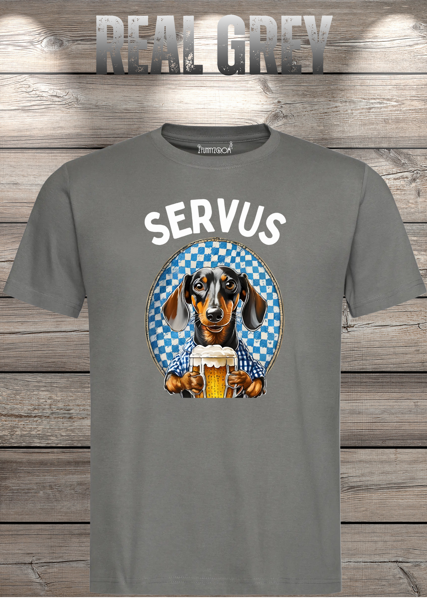 Servus Dackel Bayern Bier T-Shirt - Witzige Geschenkidee Unisex
