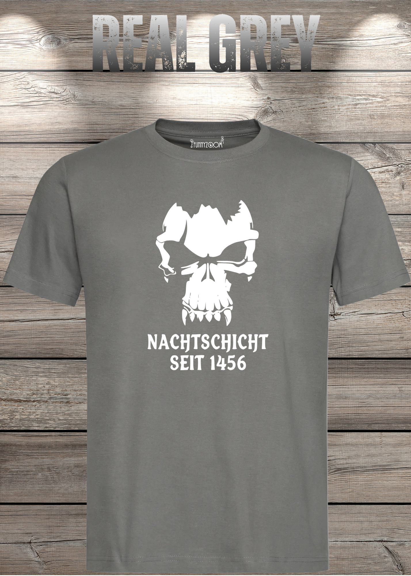Gothic T-Shirt Skull Totenkopf Vampir Nachtschicht seit 1456 – Unisex Geschenkidee