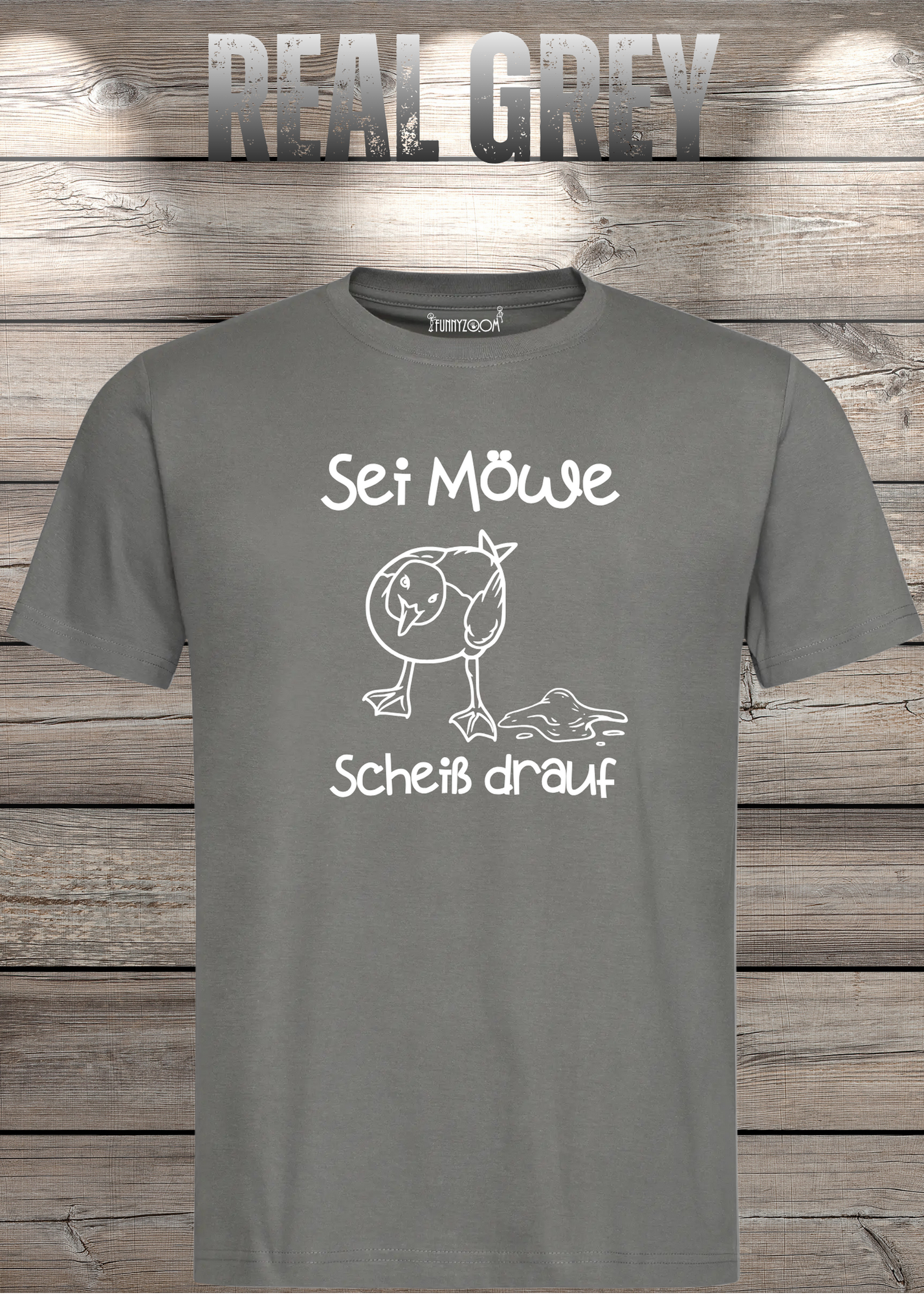 T-Shirt Sei Möwe scheiß drauf - Lustige Sprüche Geschenkidee Geburtstag Unisex viele Farben