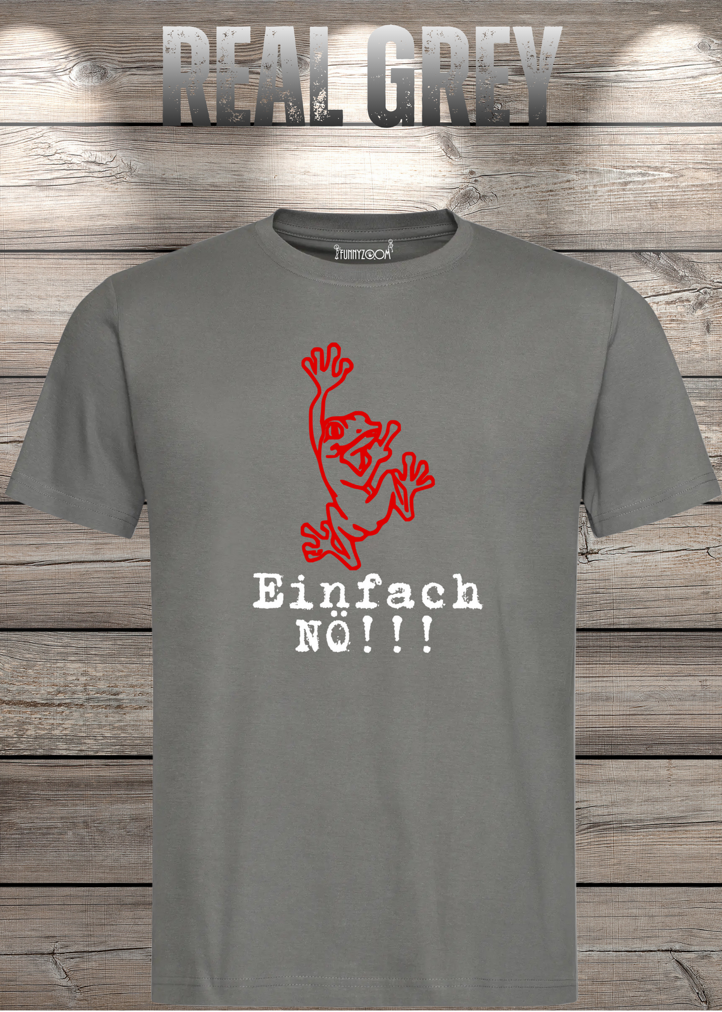 T-Shirt Einfach NÖ!!! Lustige Sprüche Geschenkidee Geburtstag Freizeit Frosch Unisex viele Farben