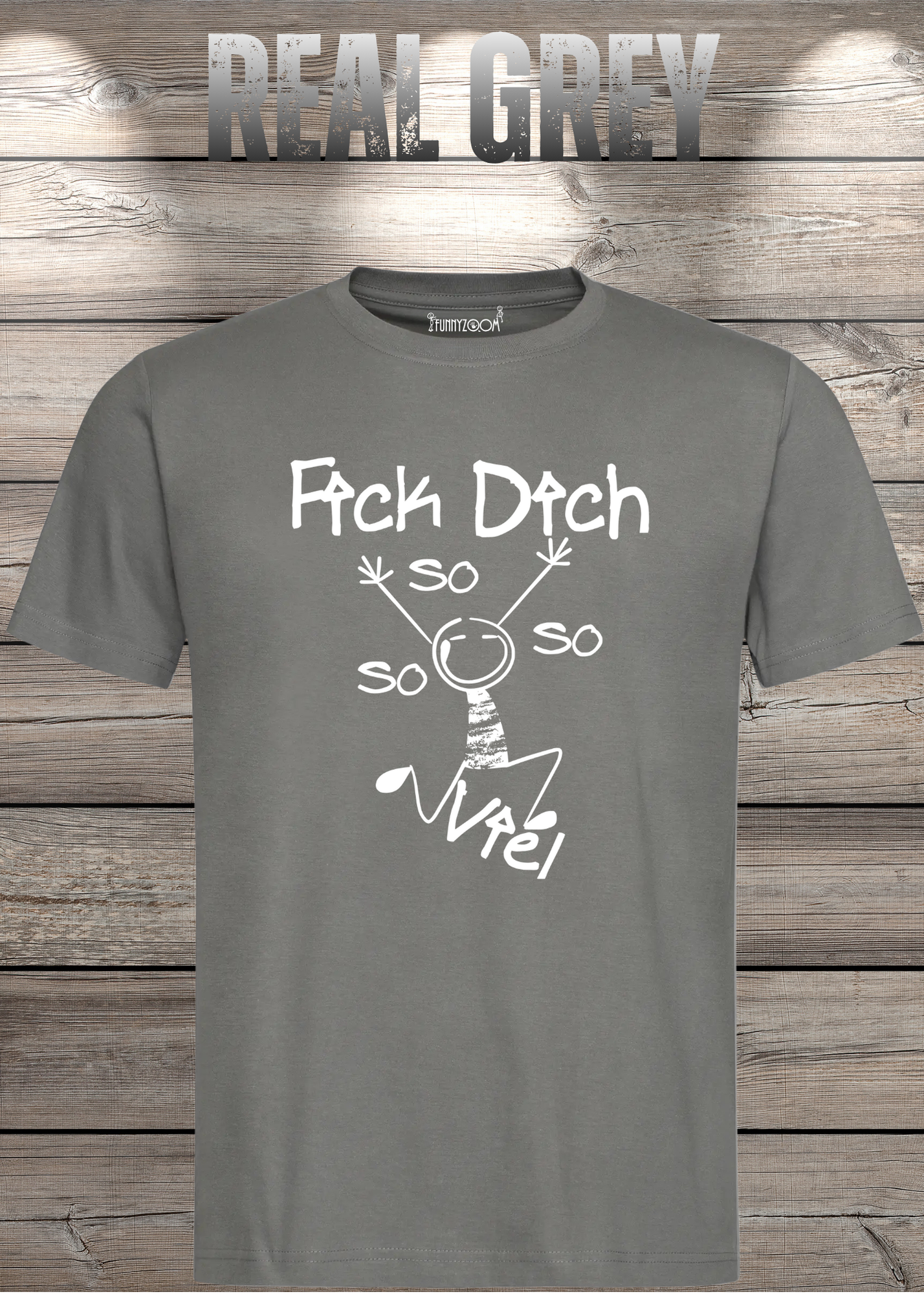 T-Shirt 'Fick Dich So So So So viel' - Lustiges Statement Geschenk Unisex