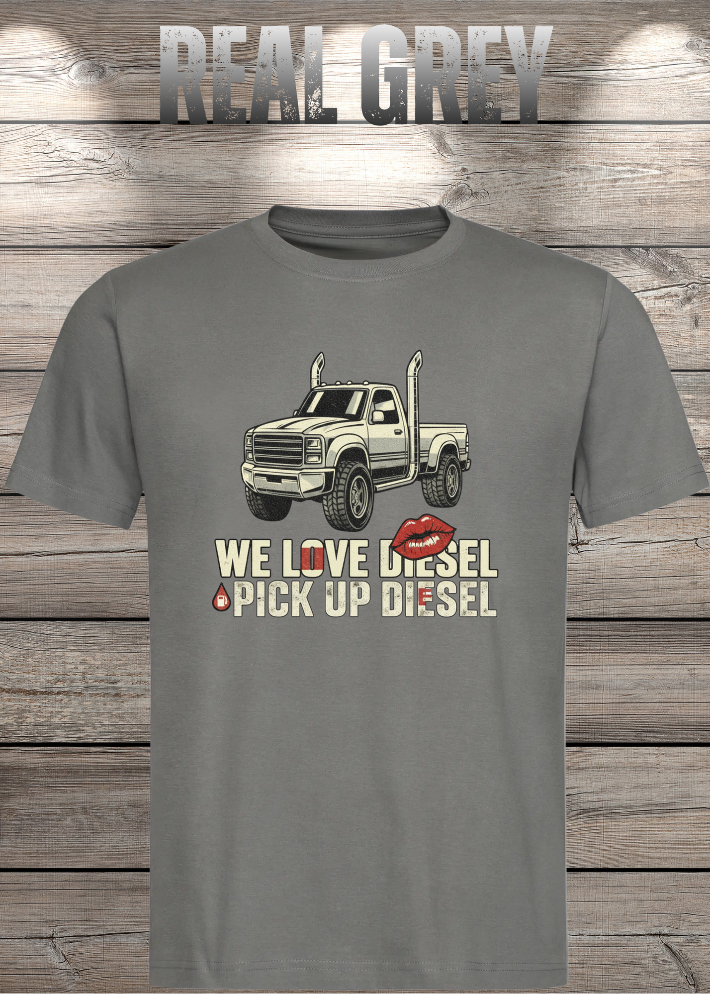 T-Shirt 'WE love Diesel pick up diesel' - Witziges Diesel-Shirt für Pickup-Liebhaber