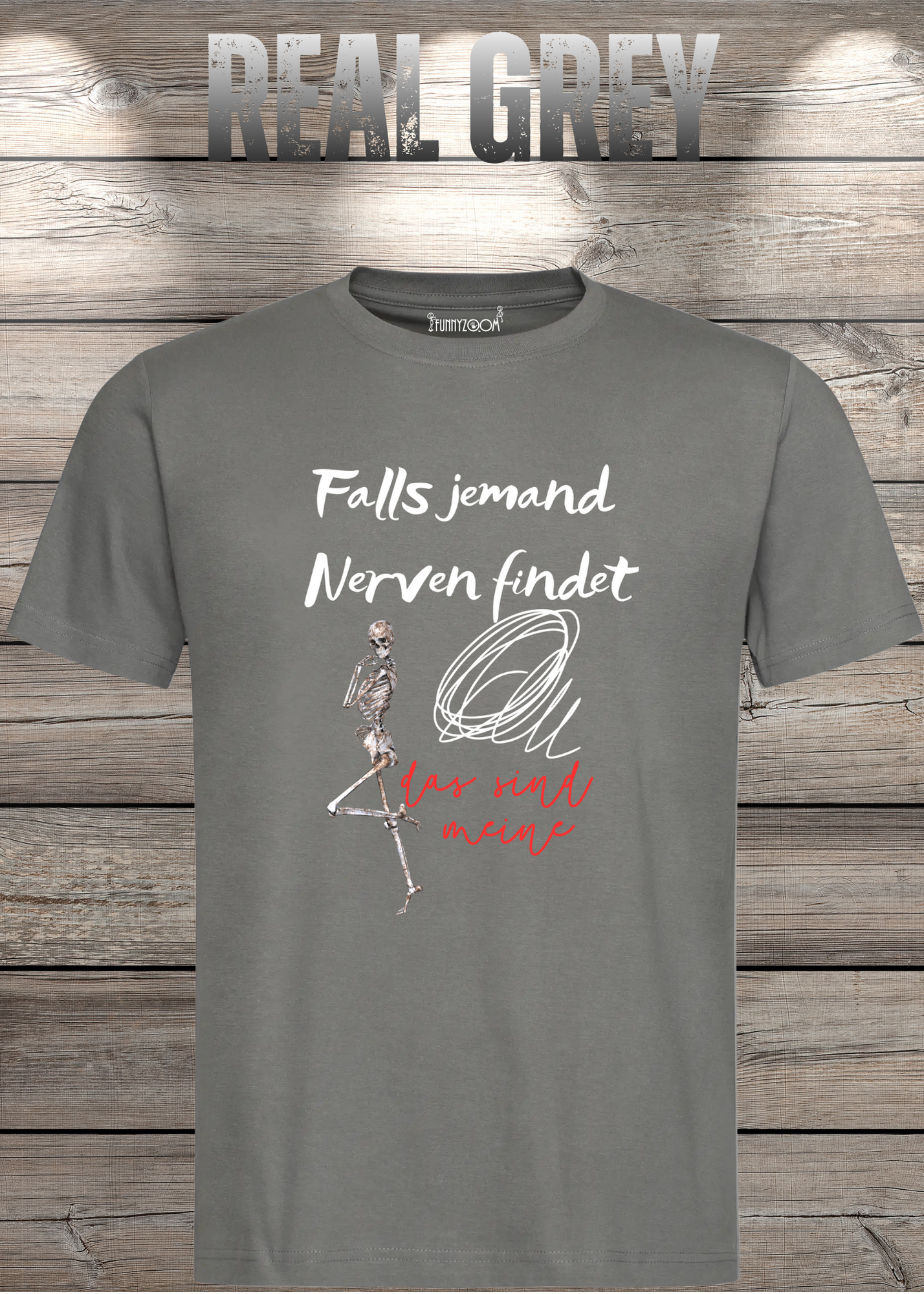 T-Shirt 'Falls jemand Nerven findet das sind meine' - Witziges Geschenk Unisex