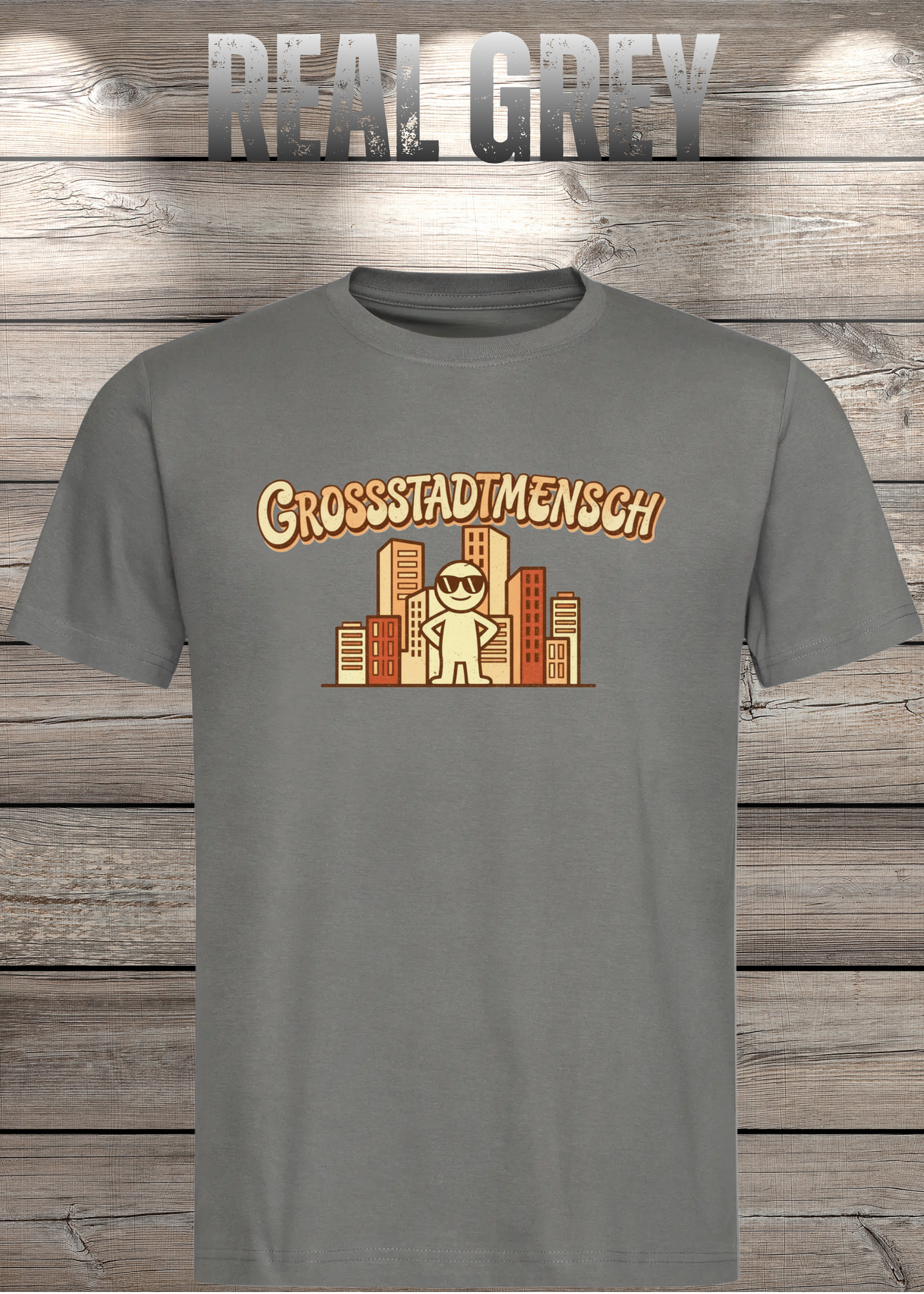 T-Shirt 'Großstadtmensch' - Witziges City-Shirt für Stadtliebhaber