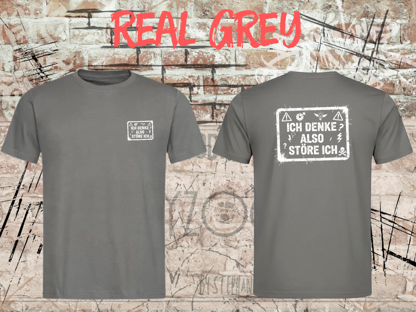 Unisex T-Shirt ich denke, also störe ich