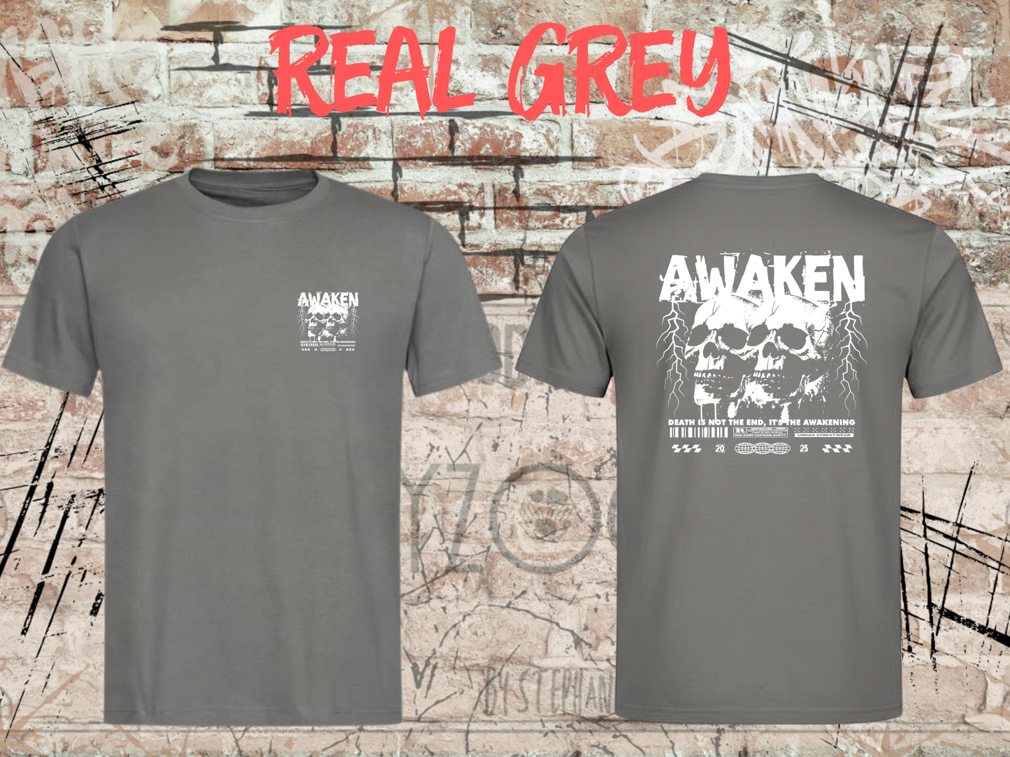 Awaken the Death - Gothic Skull T-Shirt mit Totenkopf