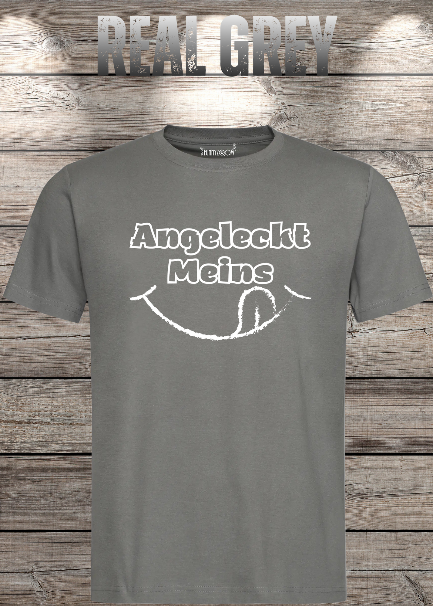 T-Shirt Angeleckt Meins - Lustige Sprüche Geschenkidee - Geburtstag Freizeit Unisex viele Farben
