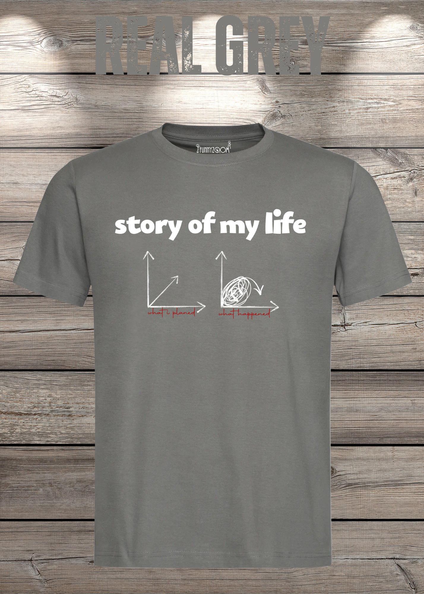 T-Shirt Story of my life Witziges T-Shirt mit Diagramm Geschenkidee Unisex