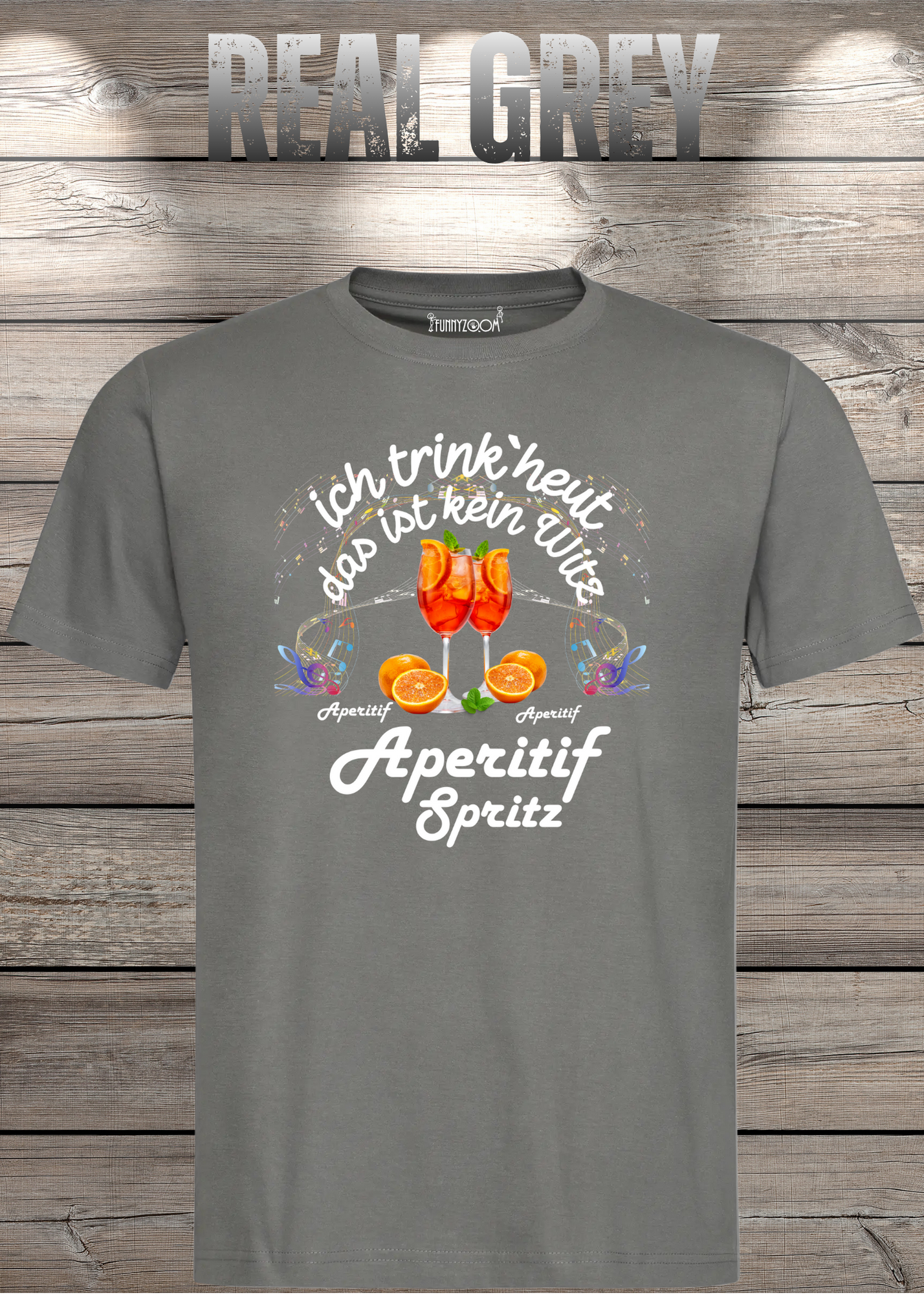 T-Shirt 'Heute trinke ich und das ist kein Witz Aperitif Spritz' - Lustiges Geschenk Unisex