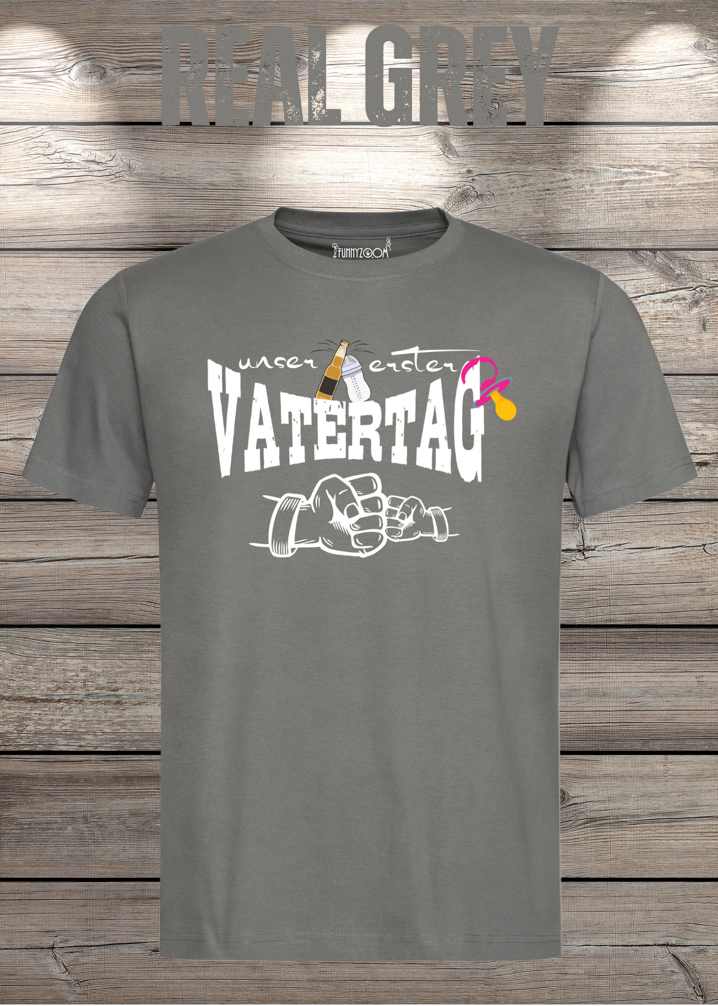 Herren T-Shirt für Papas mit Mädels Unser erster Vatertag Partnerschirt Vater Tochter T-Shirt Geschenkidee Witziges Papa T-Shirt