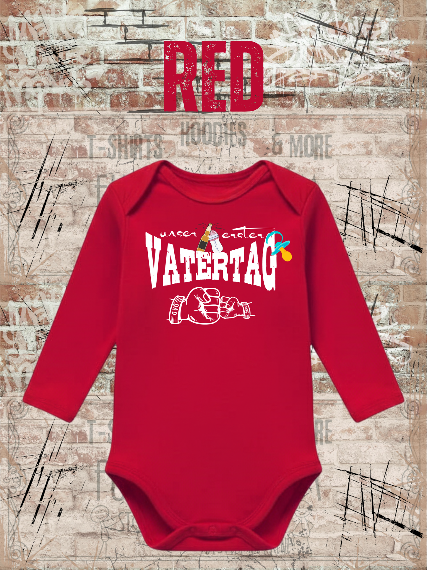 Jungen Baby Body Unser erster Vatertag Geschenkidee Baby Body Newborn Baby Body Papatag Baby Body Strampler Vatertag