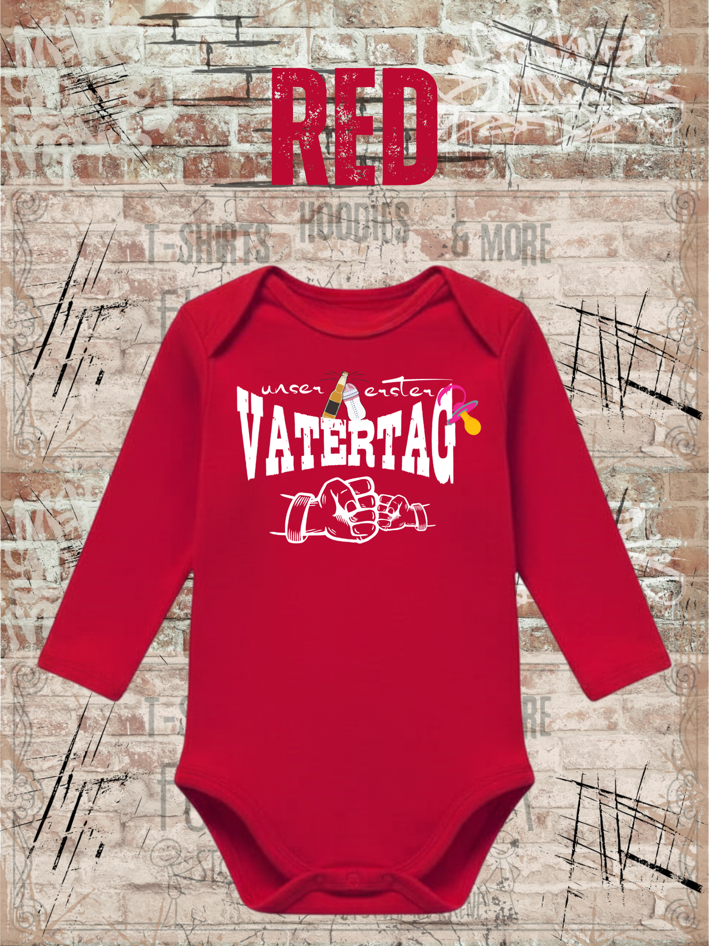 Mädchen Baby Body Unser erster Vatertag Geschenkidee Baby Body Newborn Baby Body Papatag Baby Body Strampler Vatertag