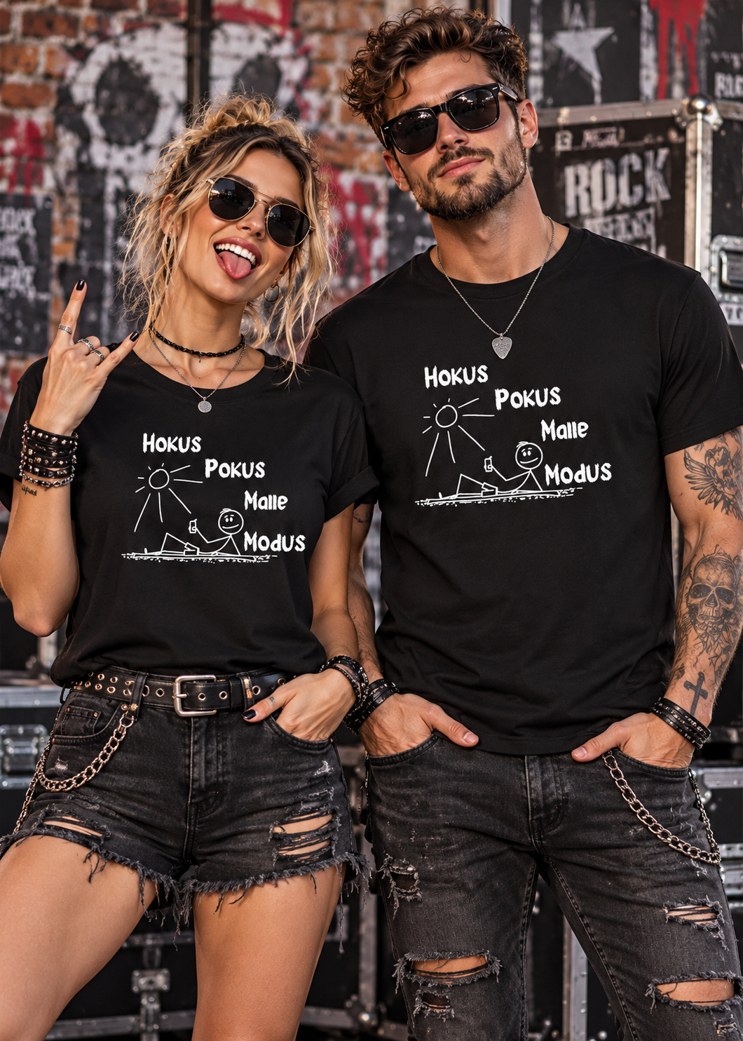Hokus Pokus Malle Modus – Lustiges Unisex T-Shirt für Mallorca Fans