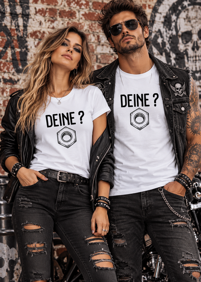 Deine Mutter? – Lustiges Wortspiel T-Shirt | FunnyZoom