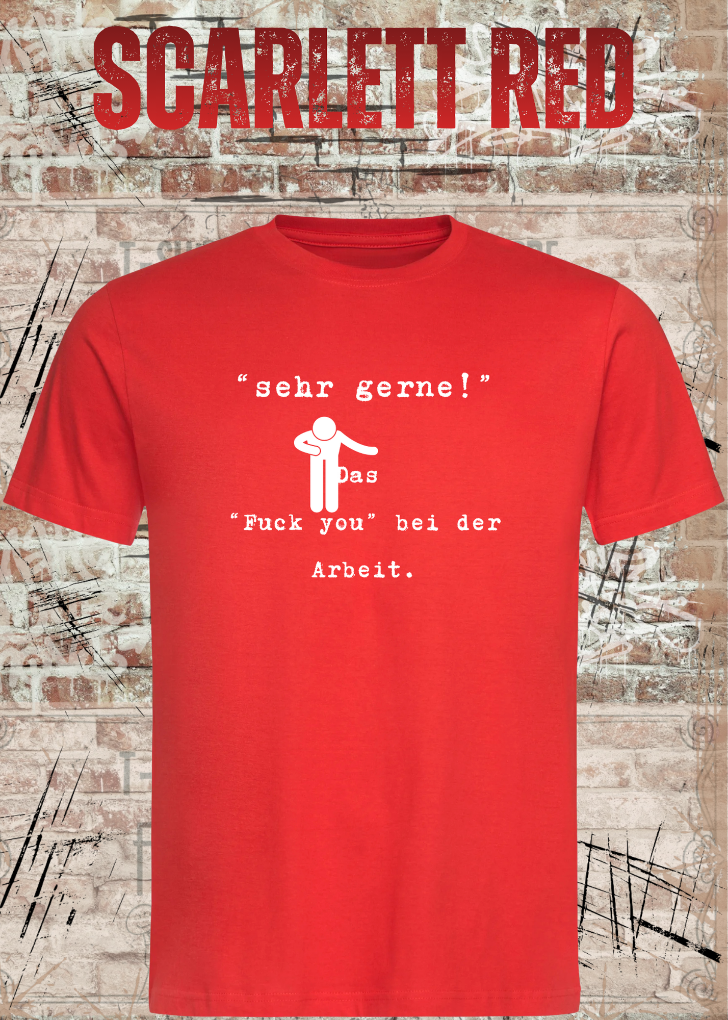 Sehr gerne! Das Fuck you bei der Arbeit! Das höfliche Büro-Statement | Lustiges Arbeit Humor T-Shirt Unisex