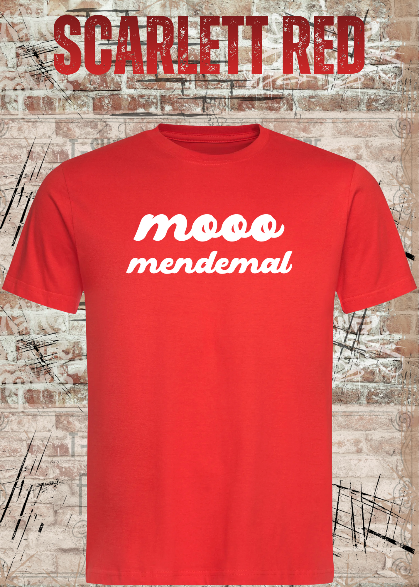 Mooo Mendemal – Lustiges Wortspiel T-Shirt Unisex