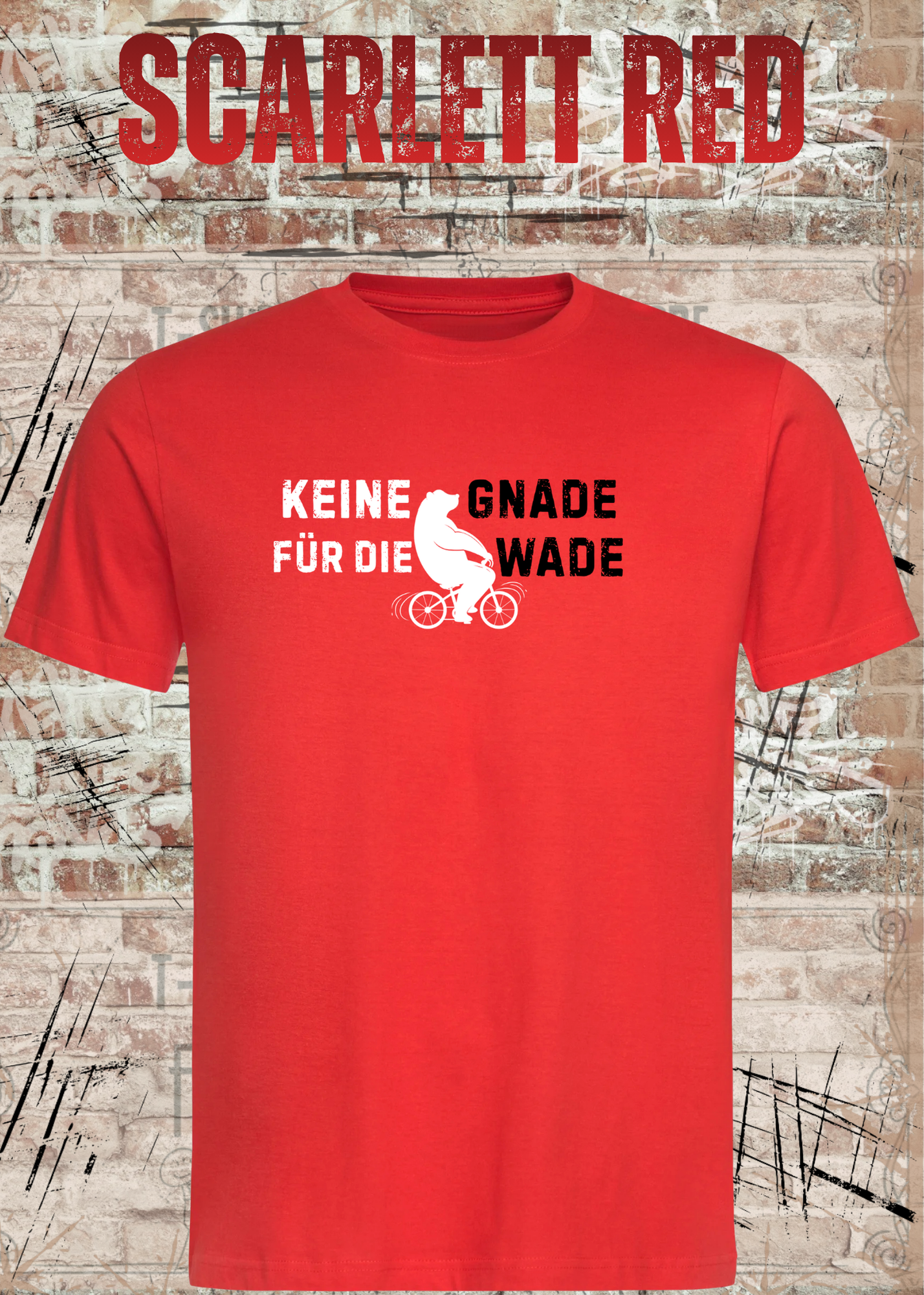 Keine Gnade für die Wade T-Shirt – Lustiges Fahrrad Shirt für Radfahrer & Biker Unisex
