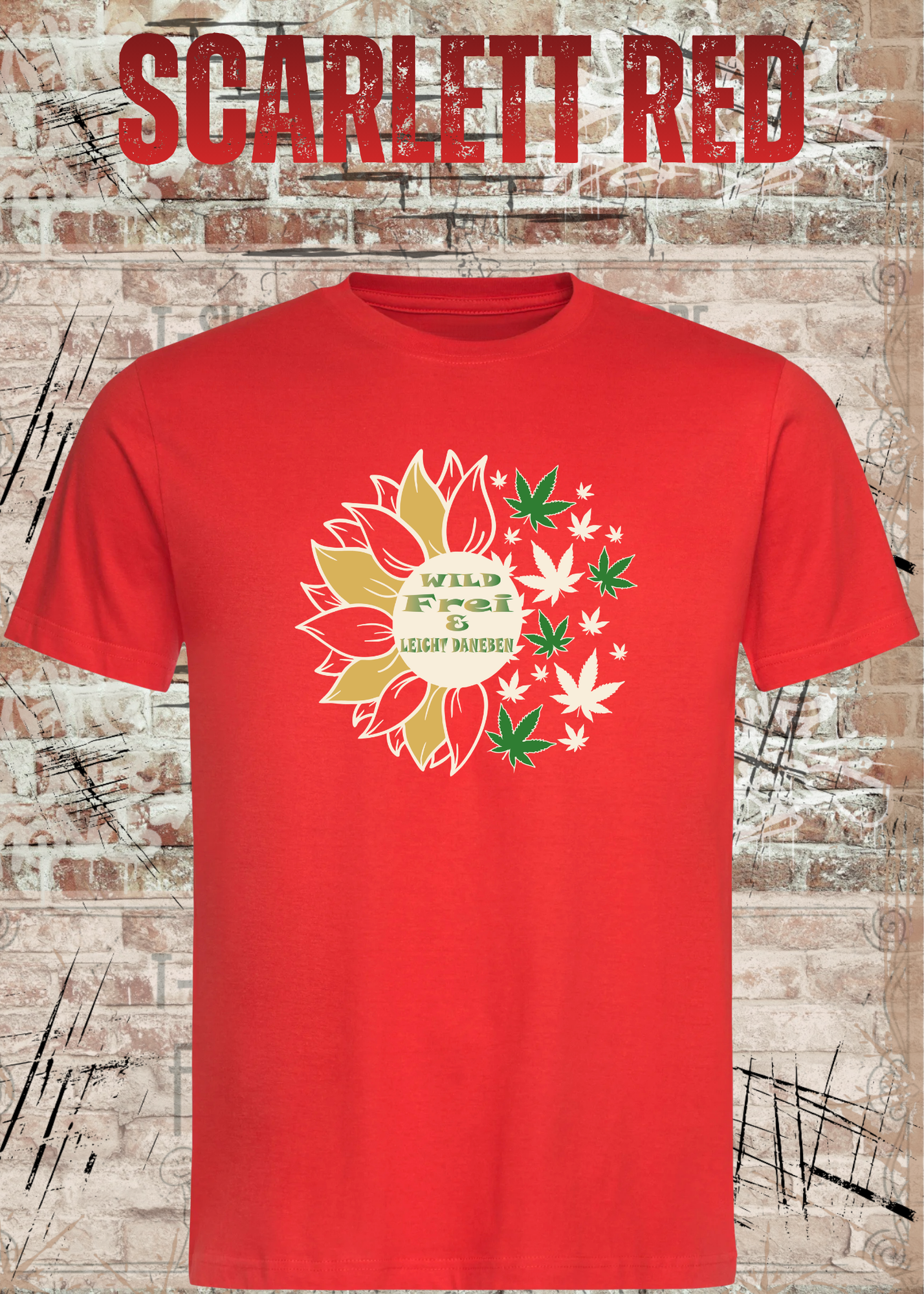 Wild Frei & Leicht Daneben Sonnenblumen Unisex T-Shirt